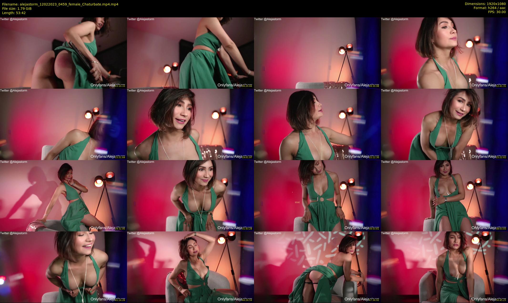 alejastorm — 54 minute Chaturbate female cam show recording, 1080p, Feb 12, 2023