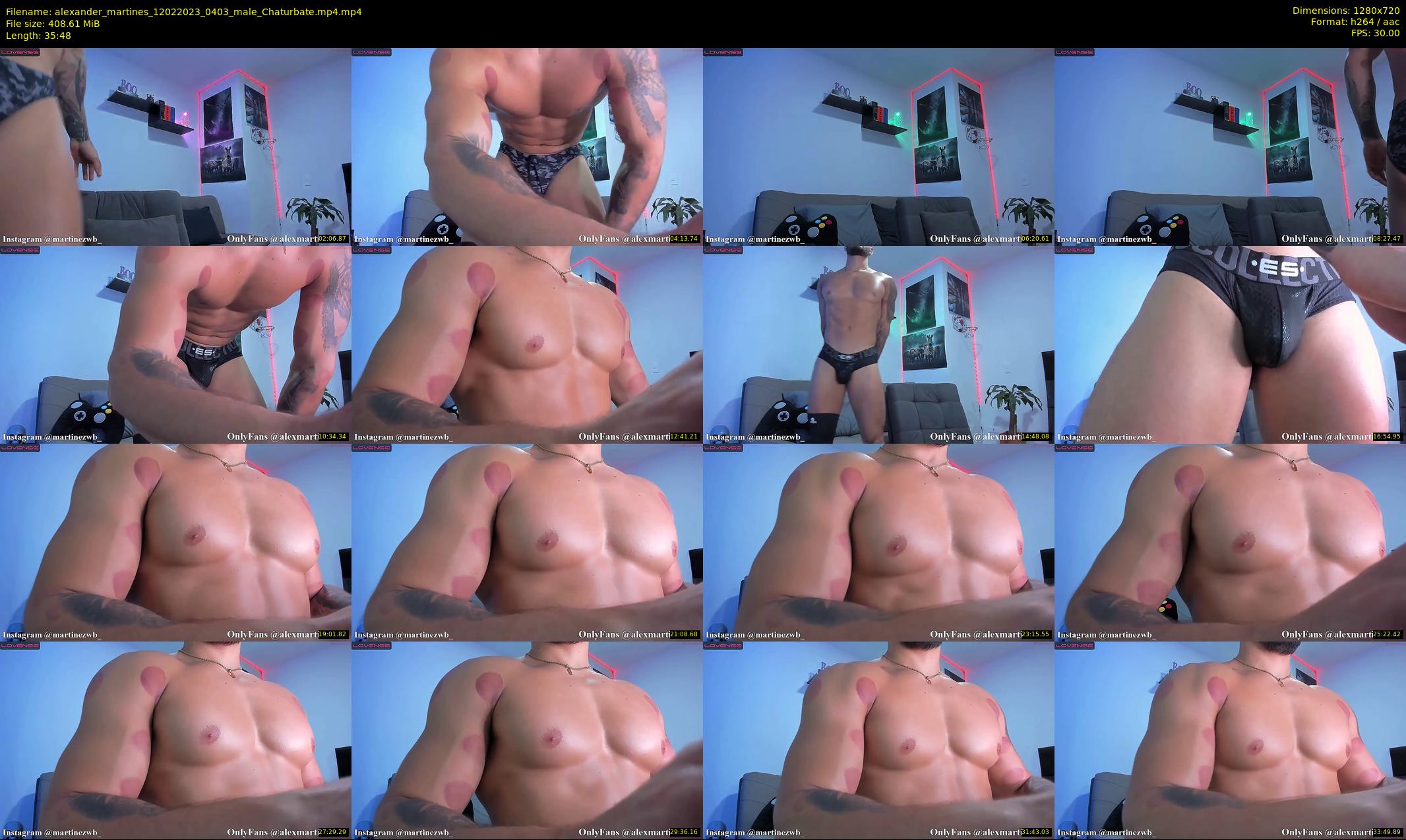 alexander_martines — 36 minute Chaturbate male cam show recording, 720p, Feb 12, 2023