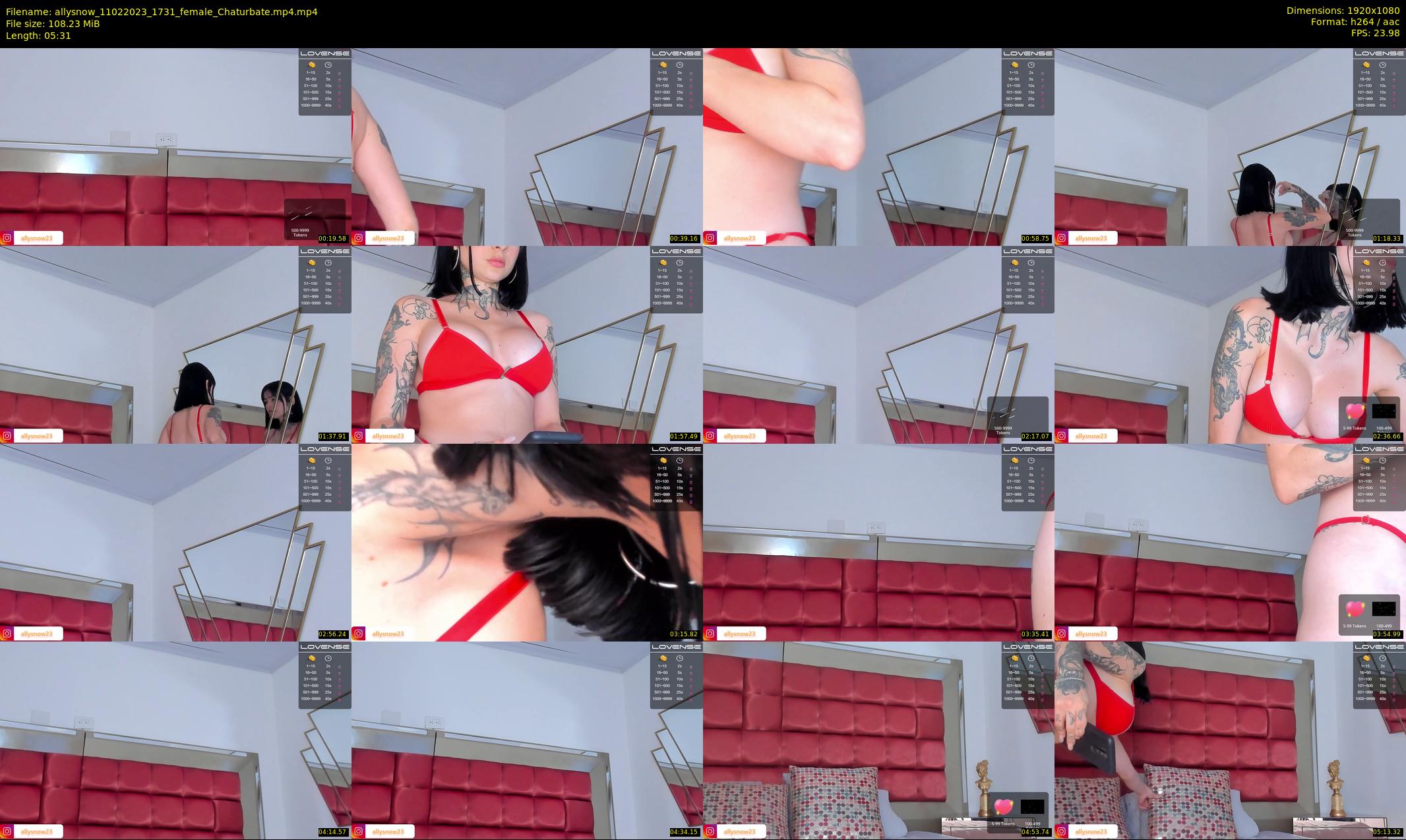 allysnow — 6 minute Chaturbate female cam show recording, 1080p, Feb 11, 2023