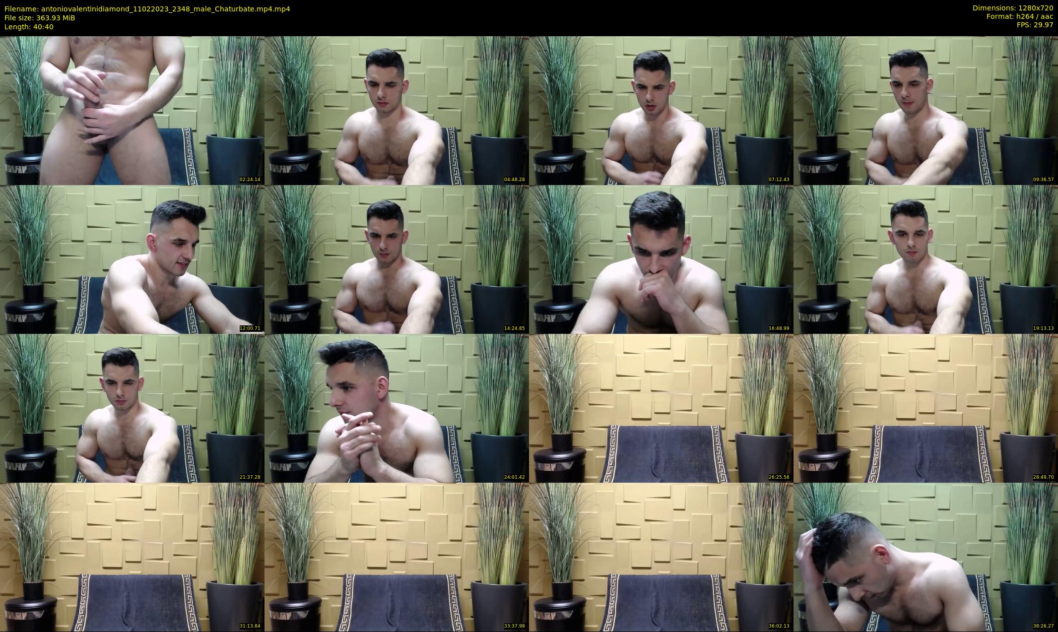 antoniovalentinidiamond — 41 minute Chaturbate male cam show recording, 720p, Feb 11, 2023