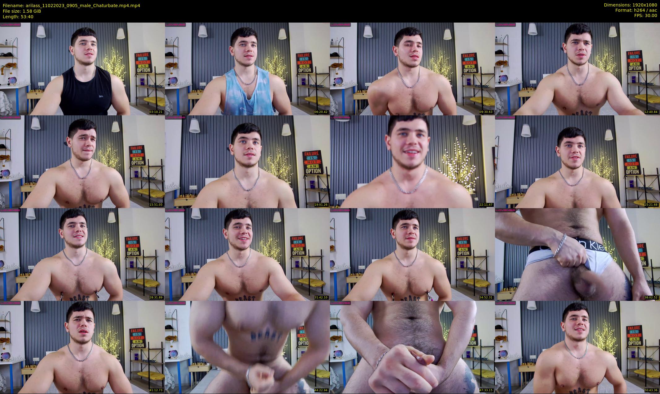 arilass — 54 minute Chaturbate male cam show recording, 1080p, Feb 11, 2023