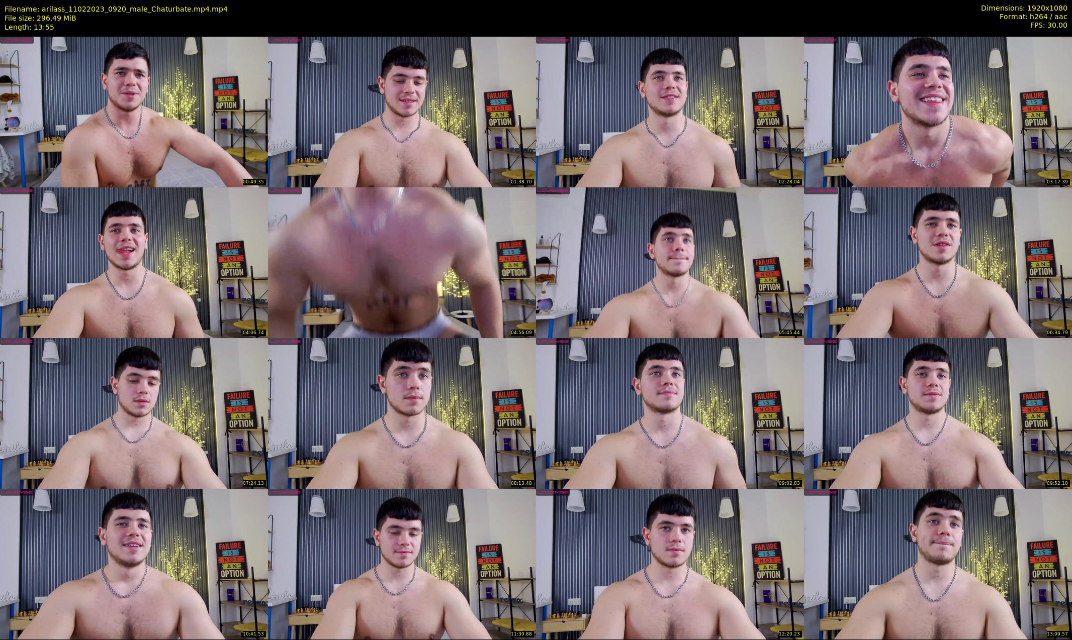 arilass — 14 minute Chaturbate male cam show recording, 1080p, Feb 11, 2023
