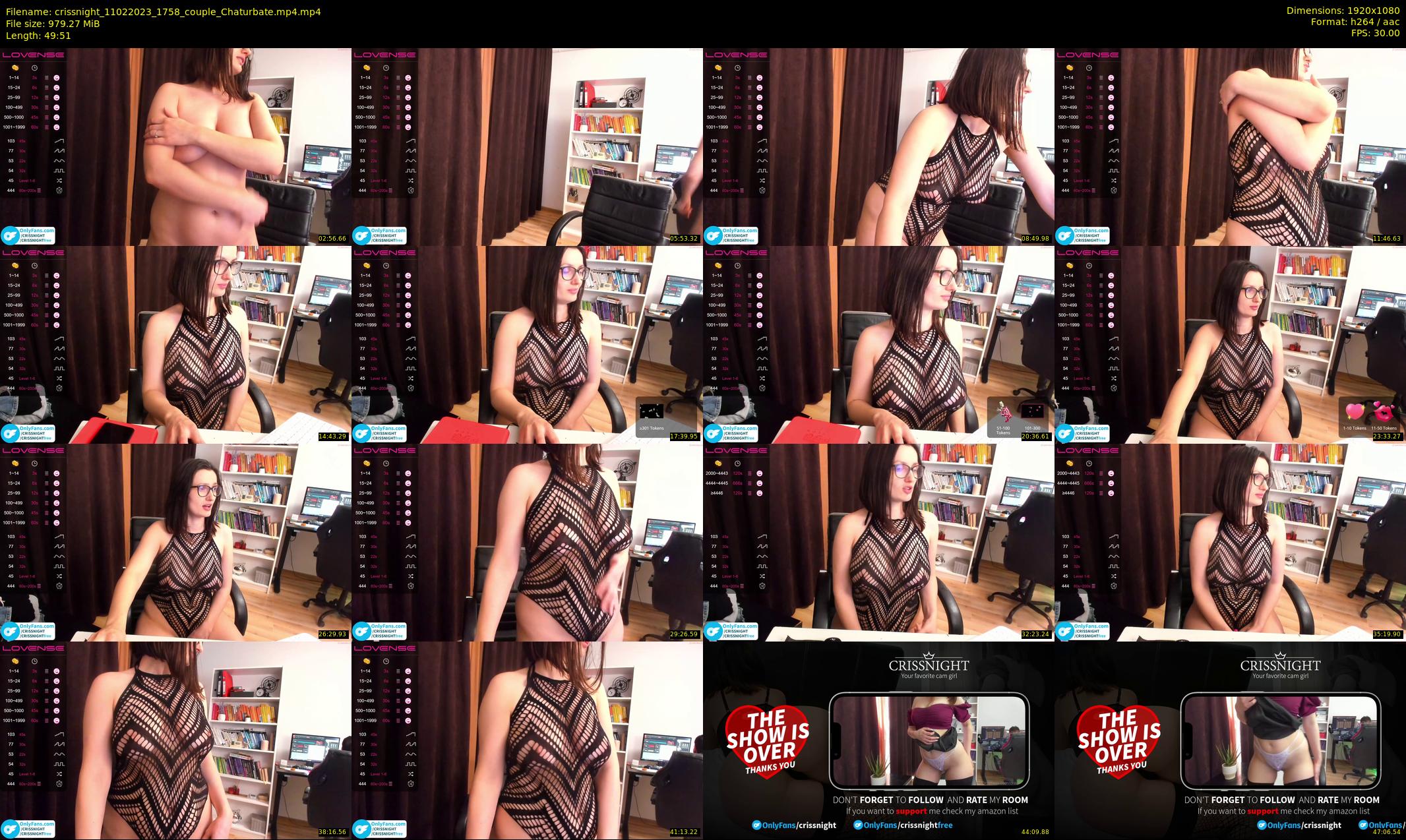 crissnight — 50 minute Chaturbate female cam show recording, 1080p, Feb 11, 2023