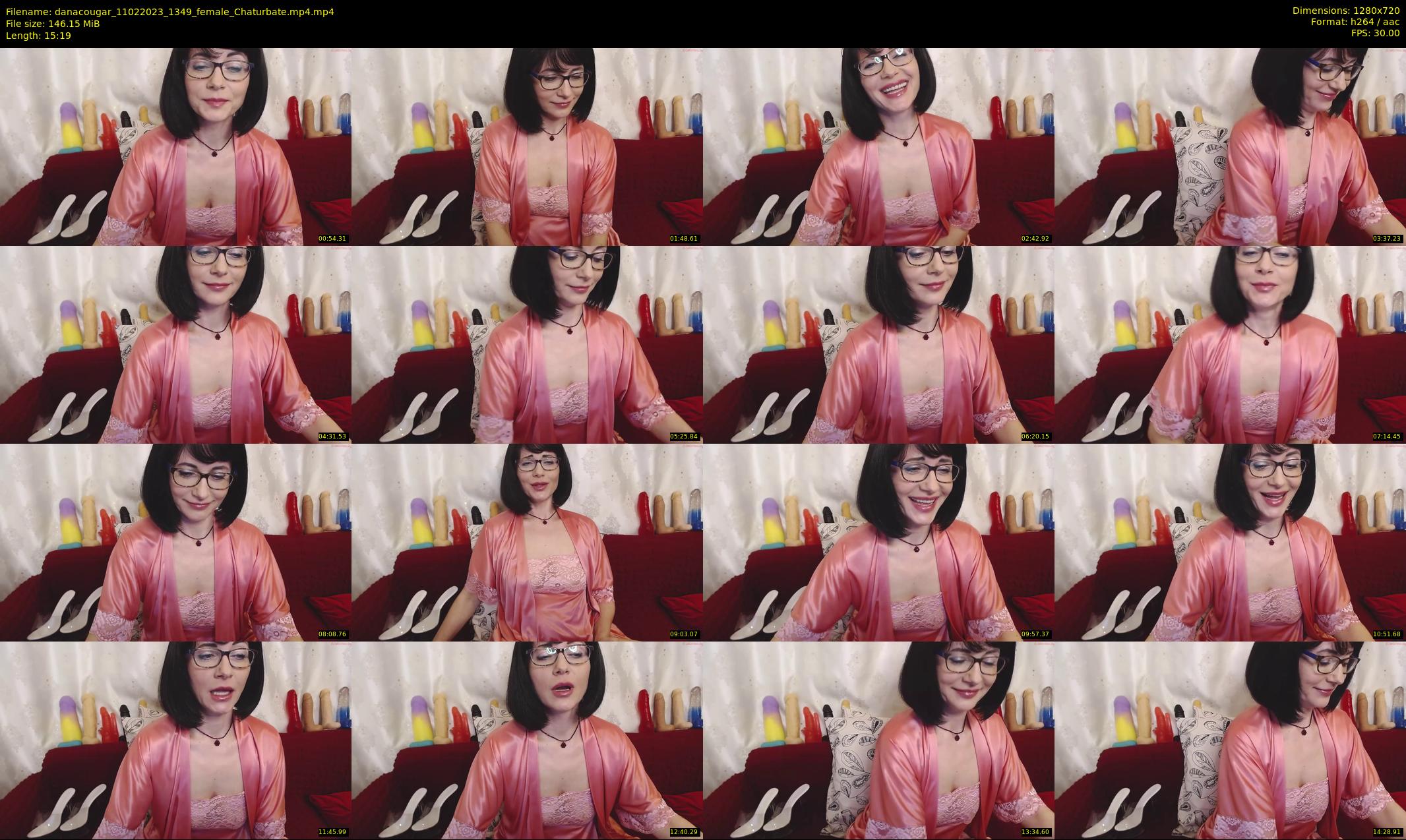 danacougar — 16 minute Chaturbate female cam show recording, 720p, Feb 11, 2023