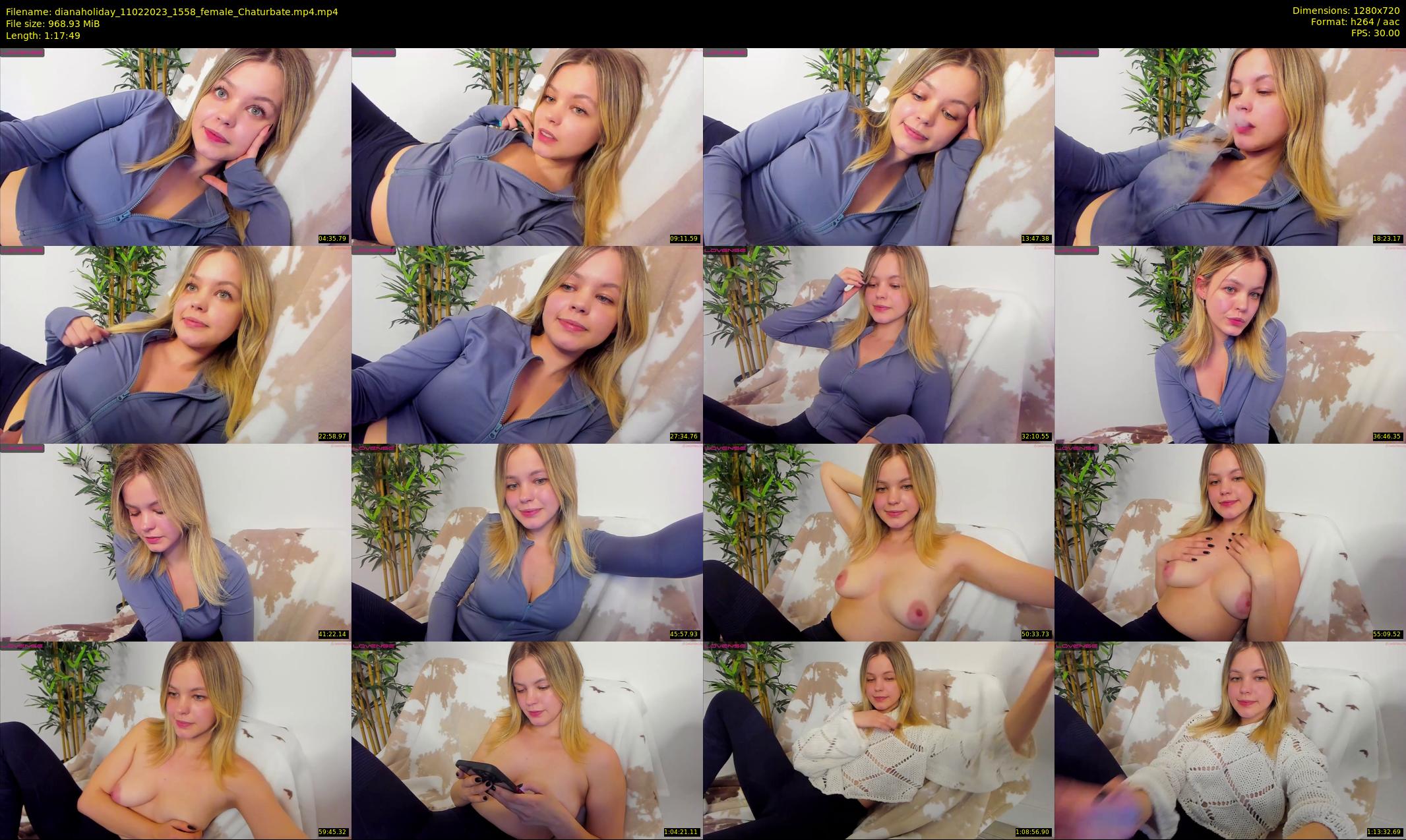 dianaholiday — 78 minute Chaturbate female cam show recording, 720p, Feb 11, 2023