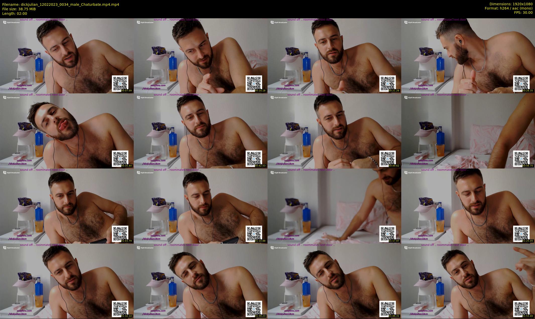 dickjulian — 2 minute Chaturbate male cam show recording, 1080p, Feb 12, 2023