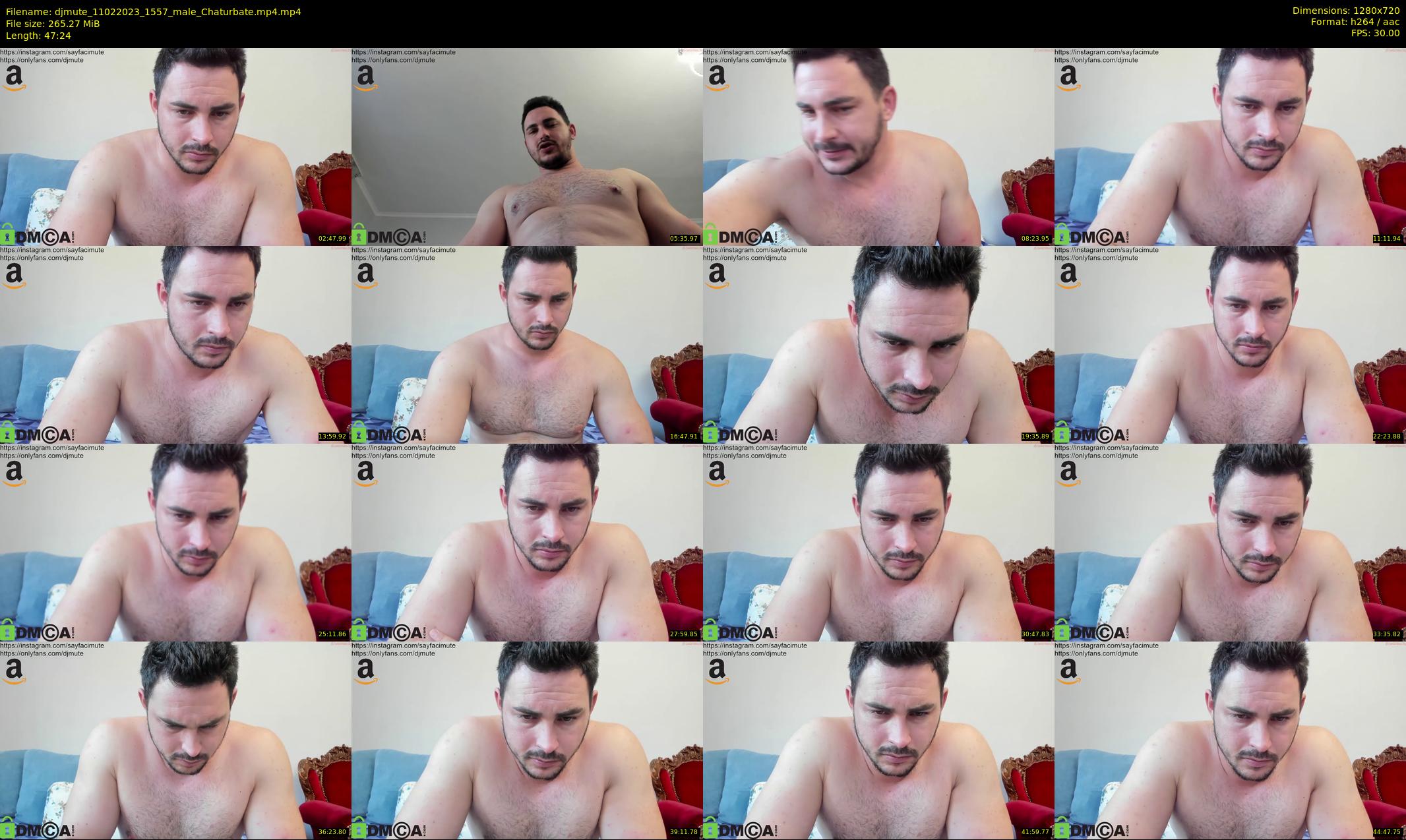 djmute — 48 minute Chaturbate male cam show recording, 720p, Feb 11, 2023