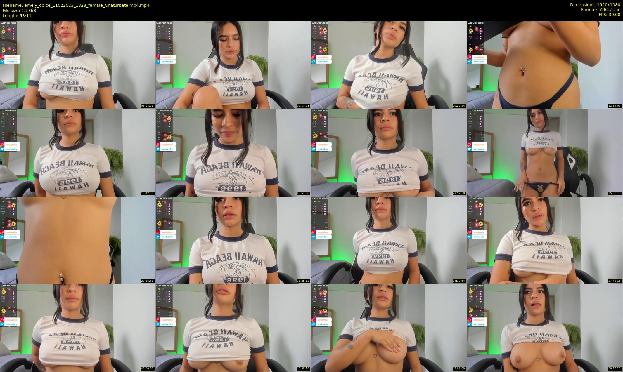 emely_dolce — 54 minute Chaturbate female cam show recording, 1080p, Feb 11, 2023
