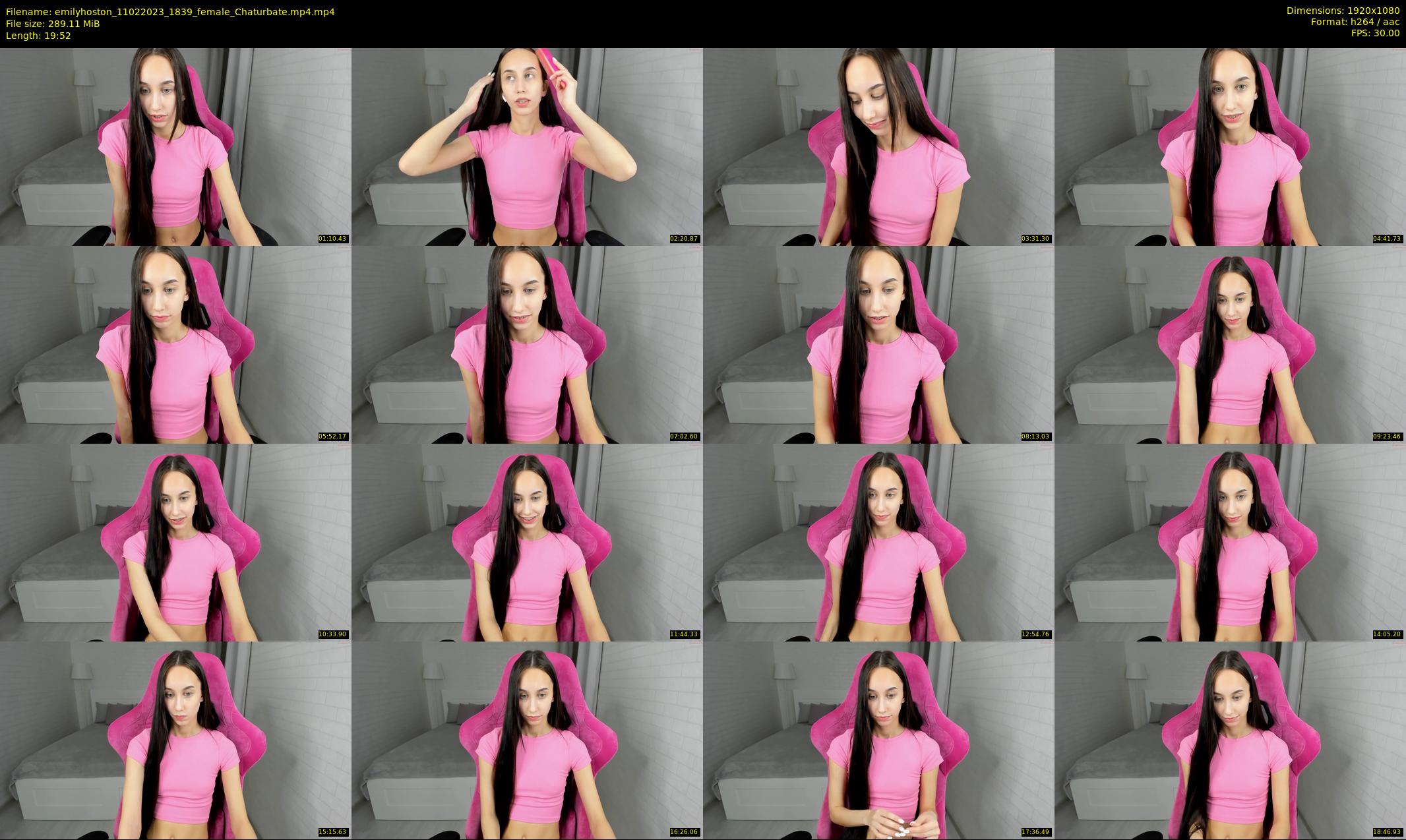 emilyhoston — 20 minute Chaturbate female cam show recording, 1080p, Feb 11, 2023