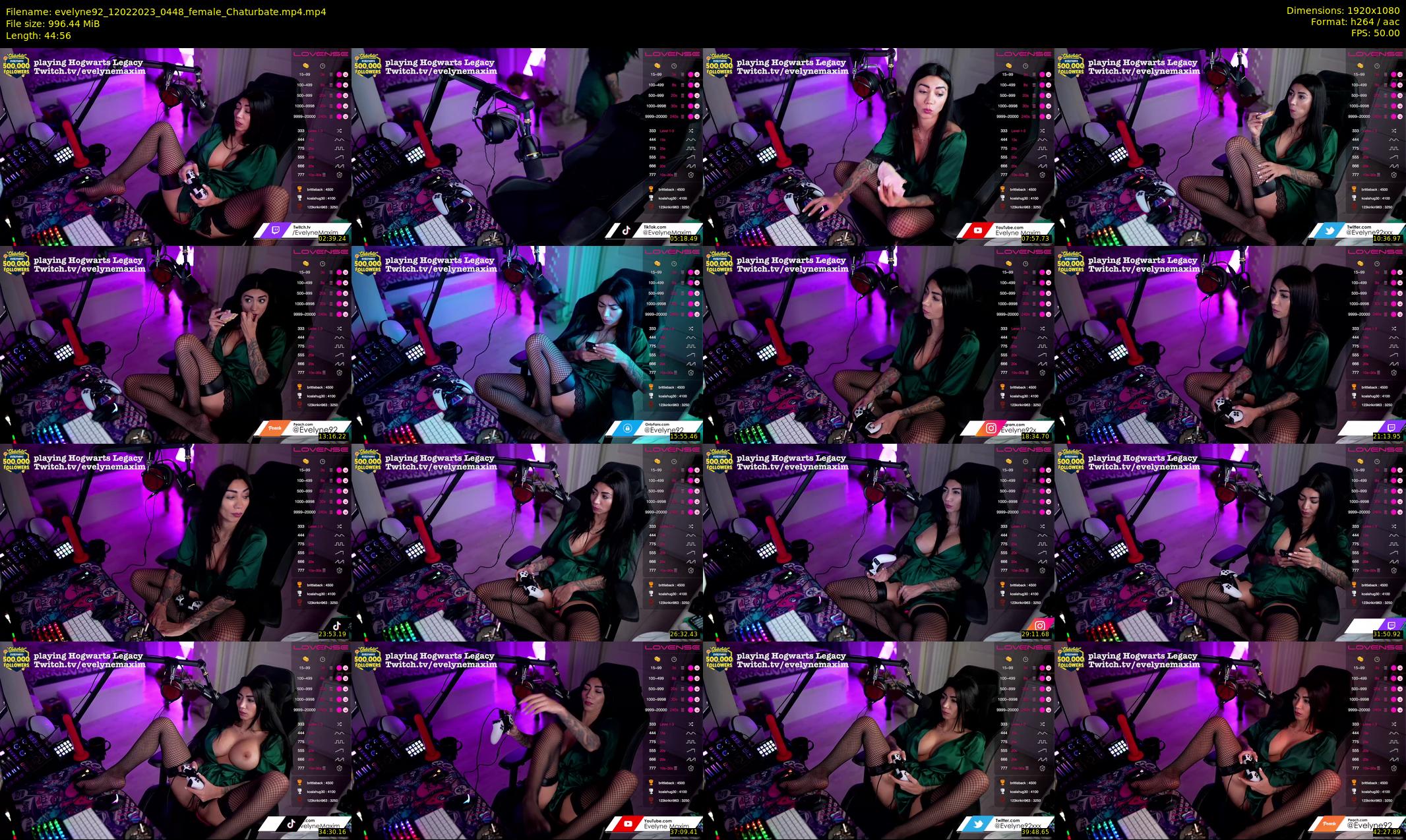 evelyne92 — 45 minute Chaturbate female cam show recording, 1080p, Feb 12, 2023