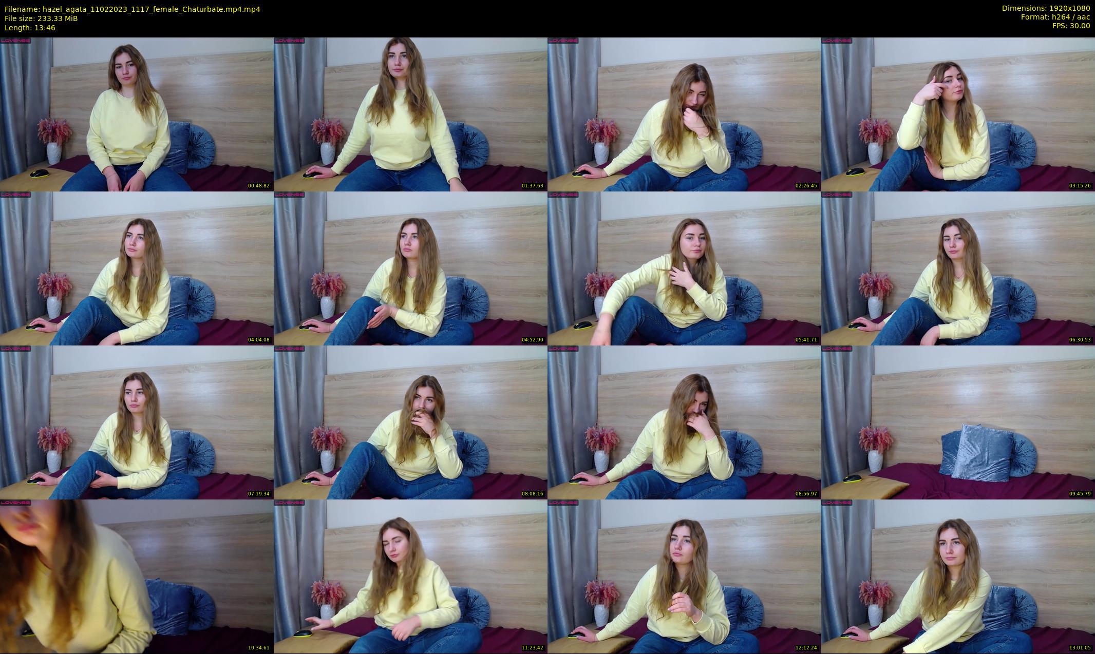hazel_agata — 14 minute Chaturbate female cam show recording, 1080p, Feb 11, 2023
