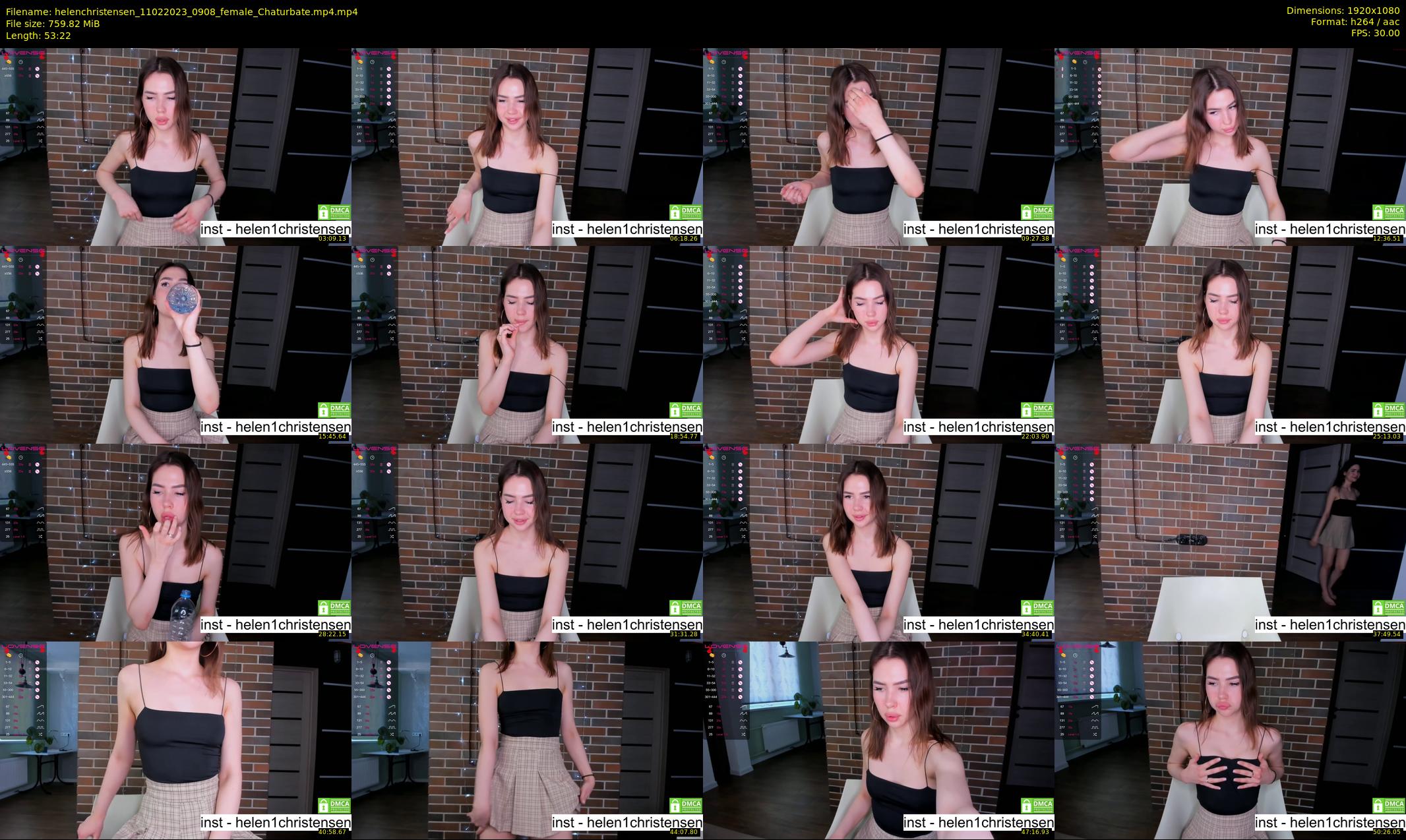 helenchristensen — 54 minute Chaturbate female cam show recording, 1080p, Feb 11, 2023