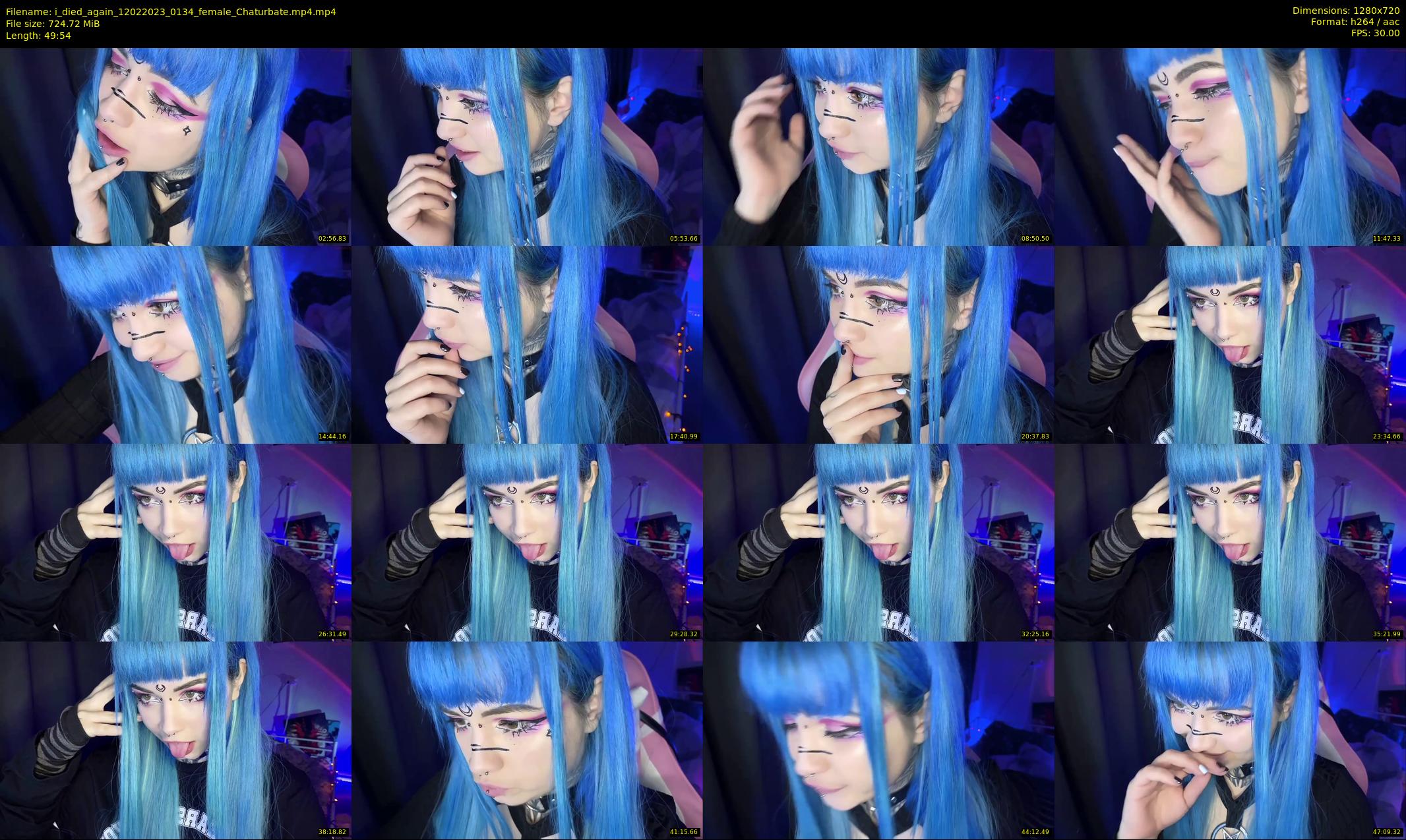 i_died_again — 50 minute Chaturbate female cam show recording, 720p, Feb 12, 2023