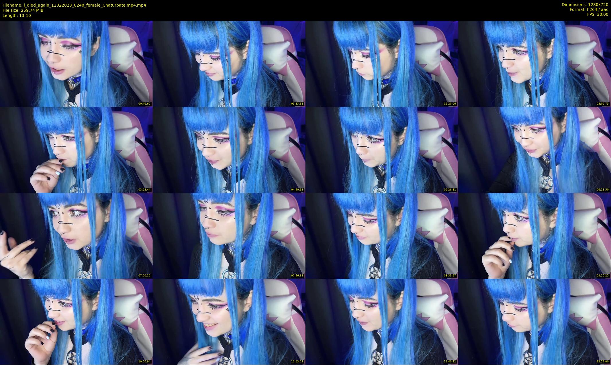 i_died_again — 14 minute Chaturbate female cam show recording, 720p, Feb 12, 2023