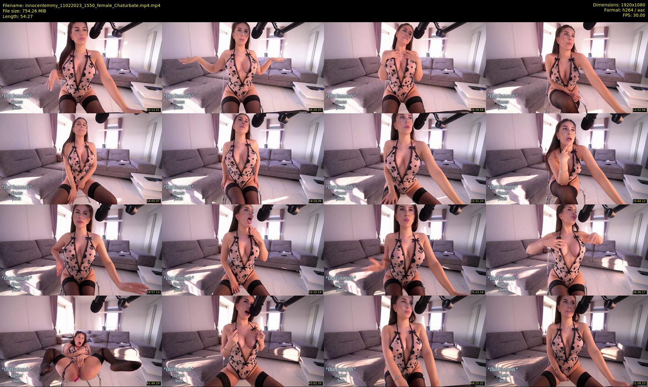 innocentemmy — 55 minute Chaturbate female cam show recording, 1080p, Feb 11, 2023