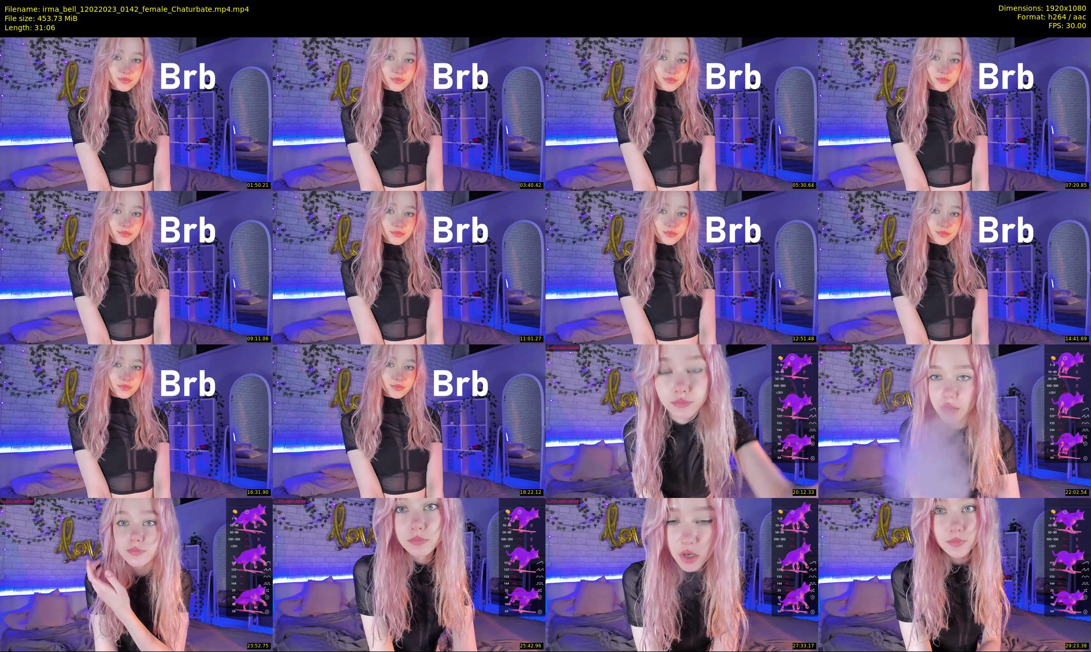 irma_bell — 32 minute Chaturbate female cam show recording, 1080p, Feb 12, 2023
