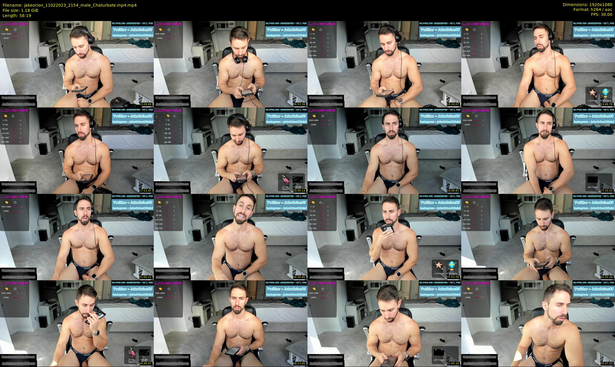 jakeorion — 59 minute Chaturbate male cam show recording, 1080p, Feb 11, 2023