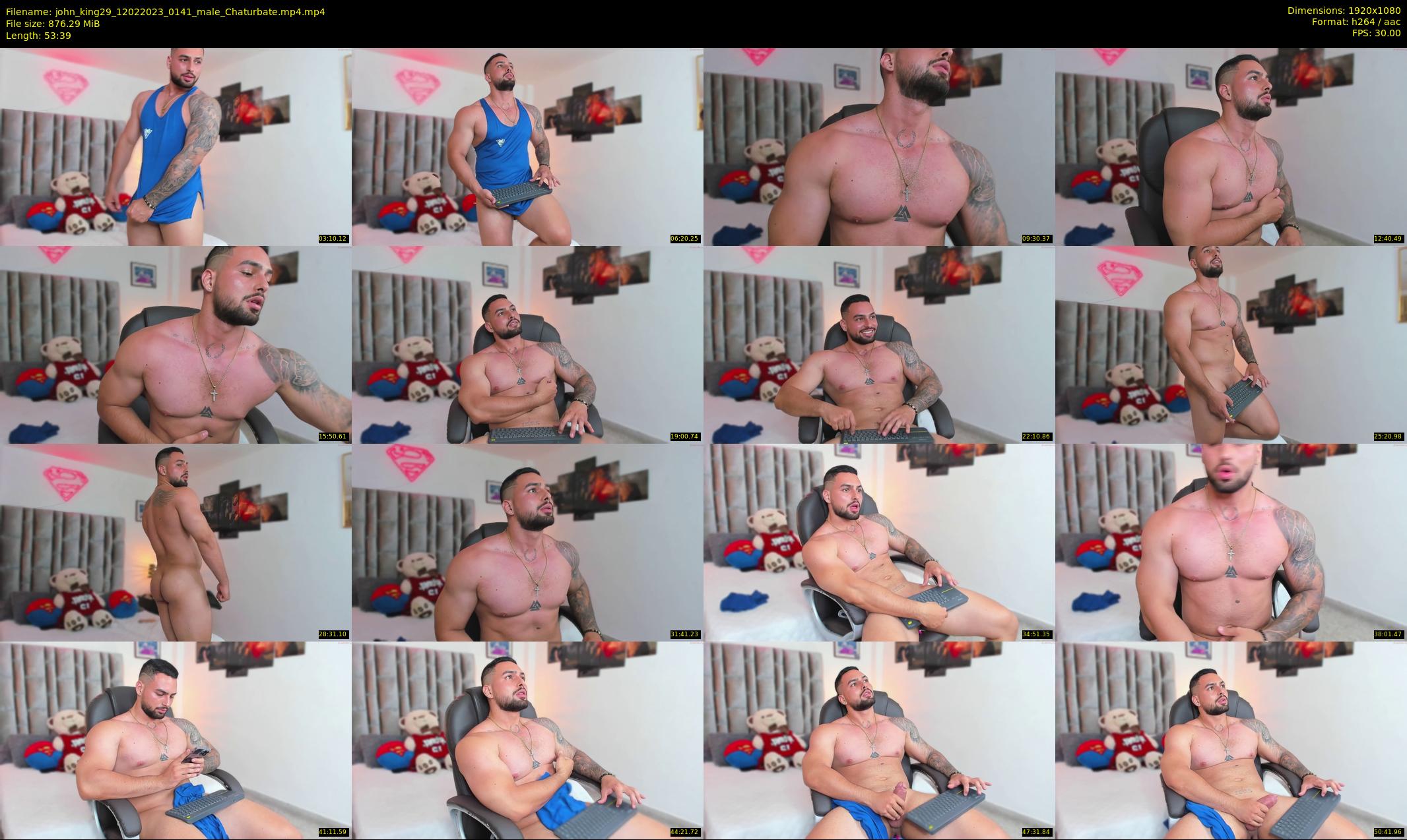 john_king29 — 54 minute Chaturbate male cam show recording, 1080p, Feb 12, 2023