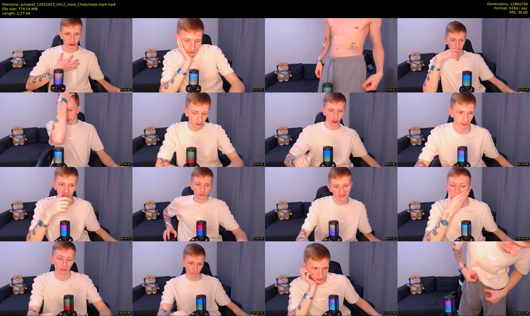 julsweet — 88 minute Chaturbate male cam show recording, 720p, Feb 12, 2023
