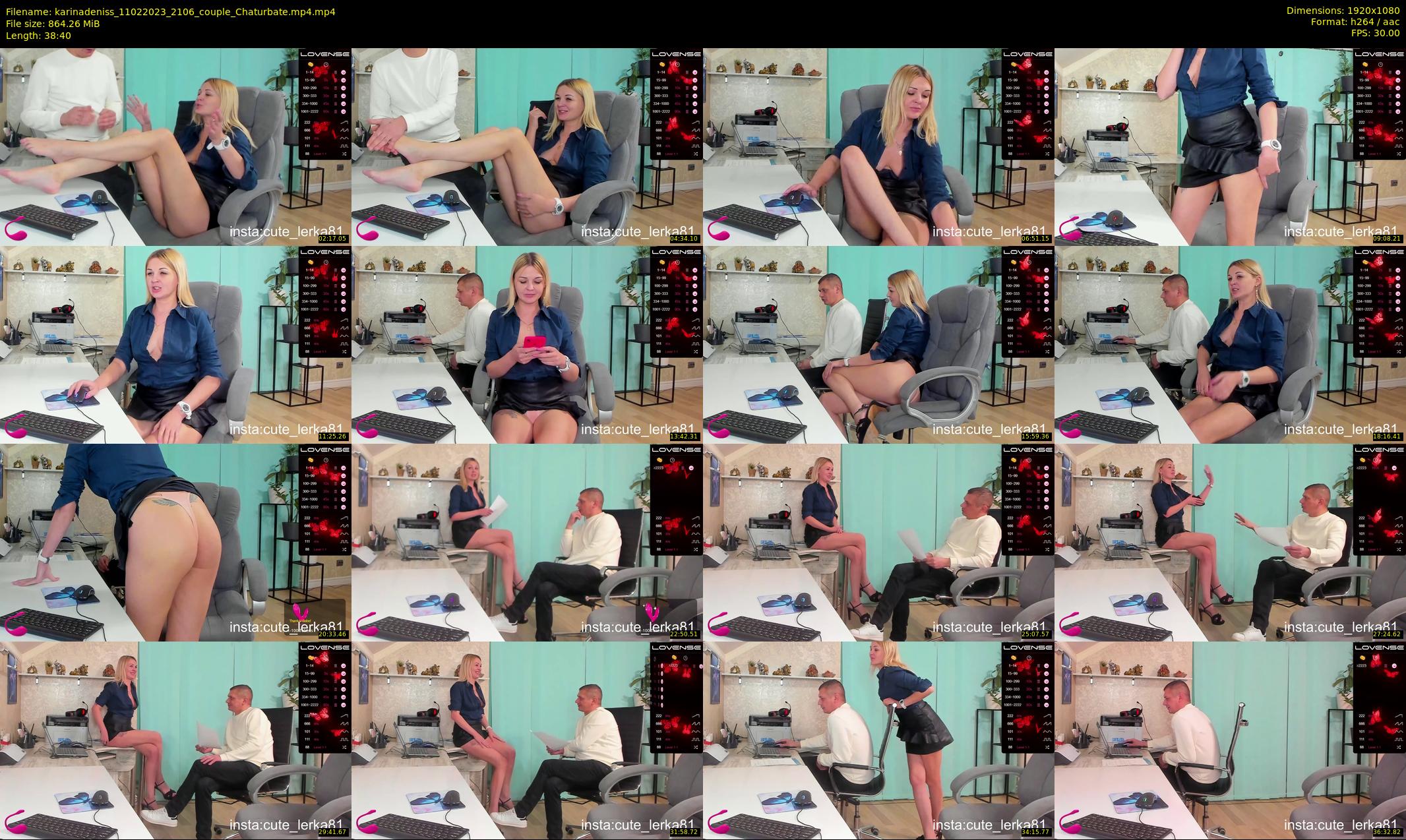 karinadeniss — 39 minute Chaturbate couple cam show recording, 1080p, Feb 11, 2023
