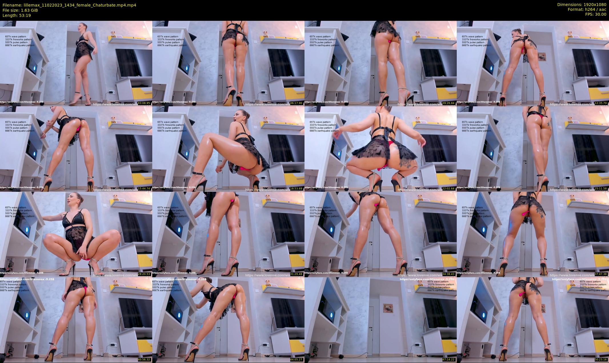 lillemax — 54 minute Chaturbate female cam show recording, 1080p, Feb 11, 2023