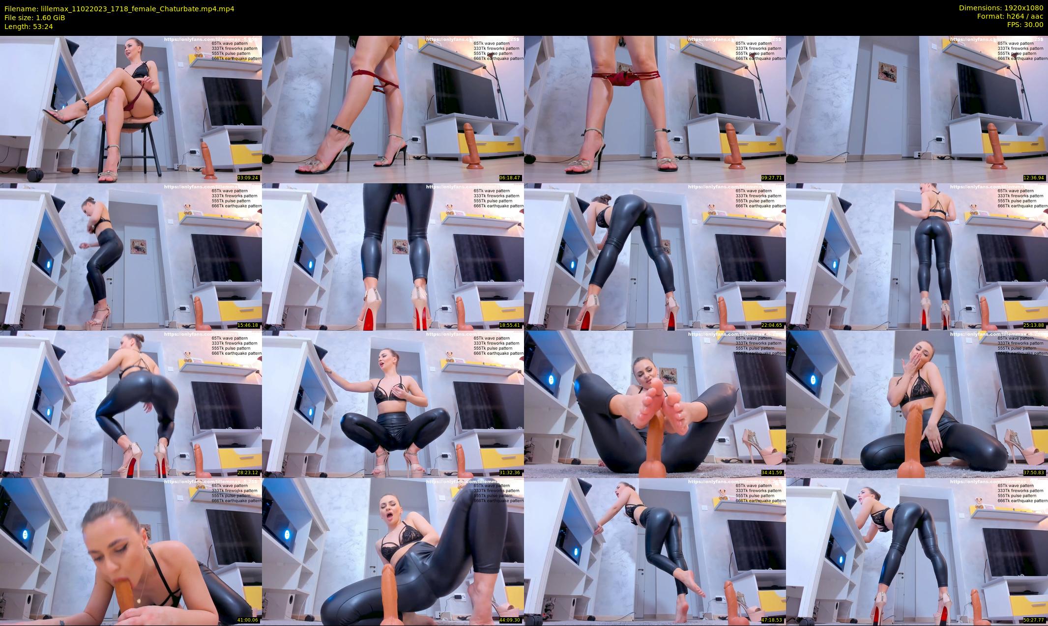 lillemax — 54 minute Chaturbate female cam show recording, 1080p, Feb 11, 2023