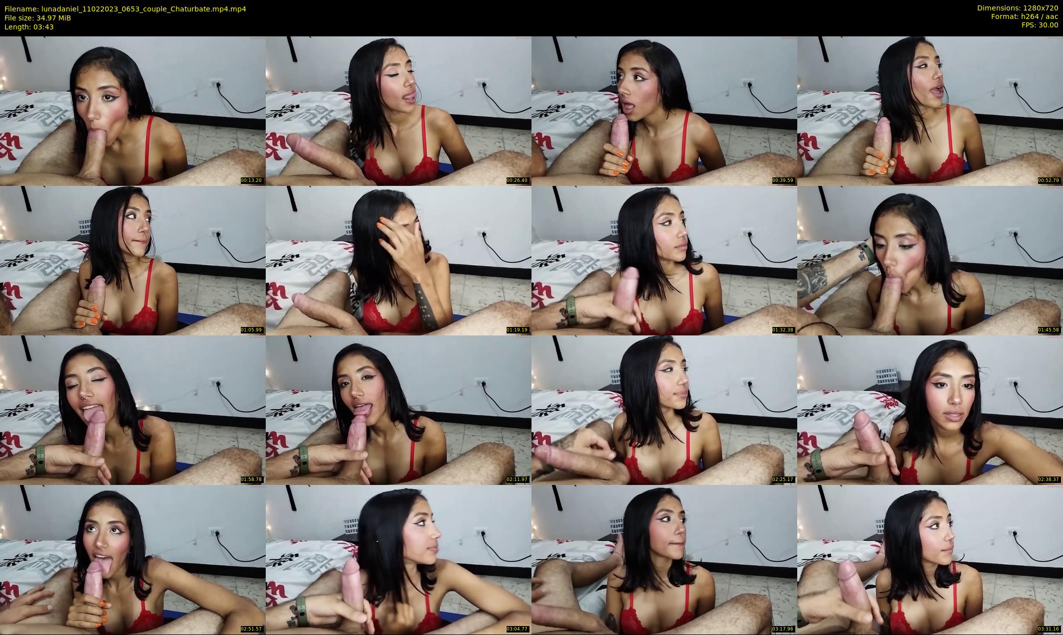 lunadaniel — 4 minute Chaturbate couple cam show recording, 720p, Feb 11, 2023