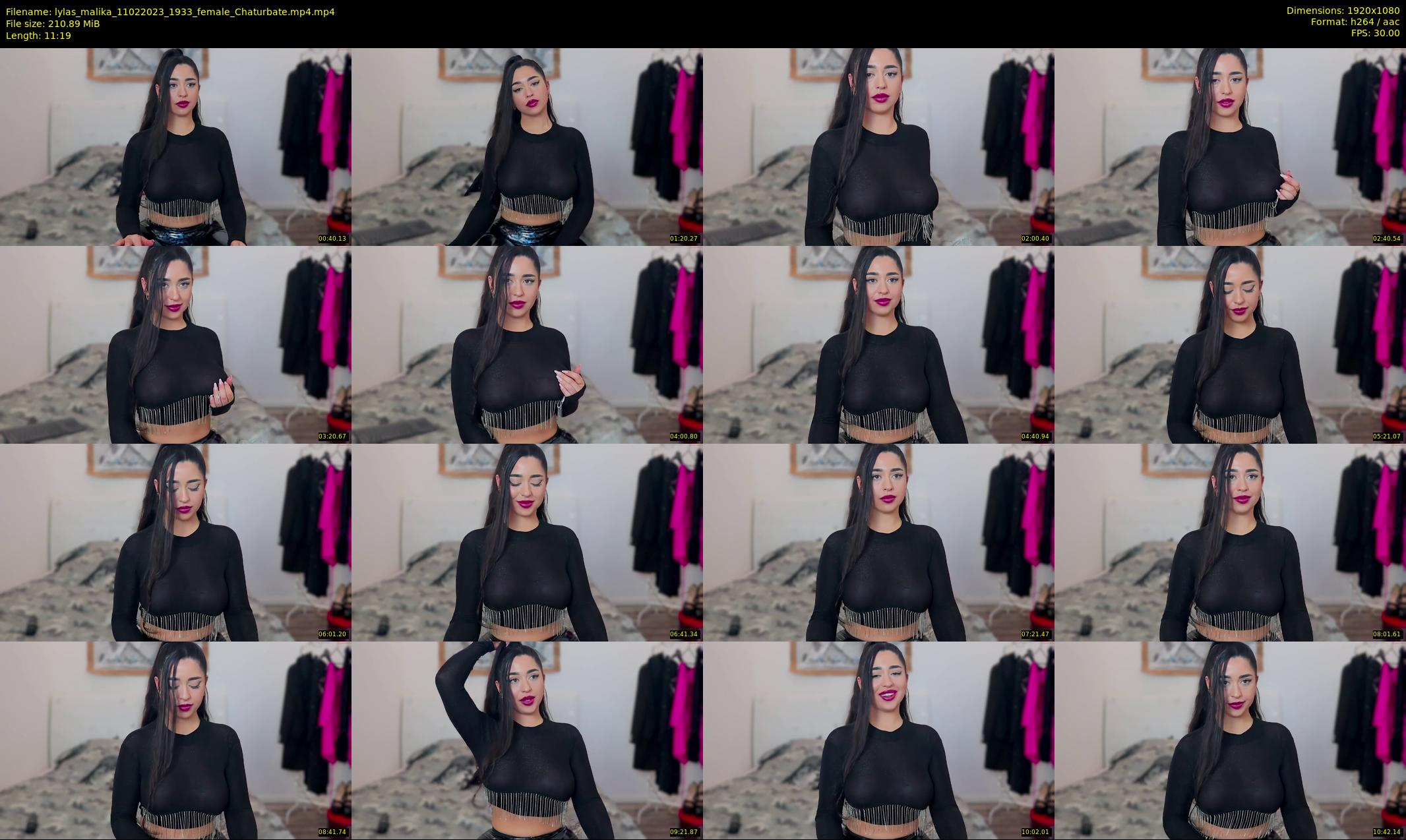 lylas_malika — 12 minute Chaturbate female cam show recording, 1080p, Feb 11, 2023