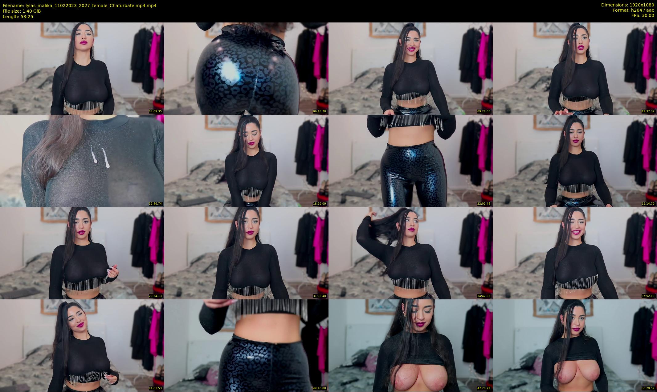 lylas_malika — 54 minute Chaturbate female cam show recording, 1080p, Feb 11, 2023