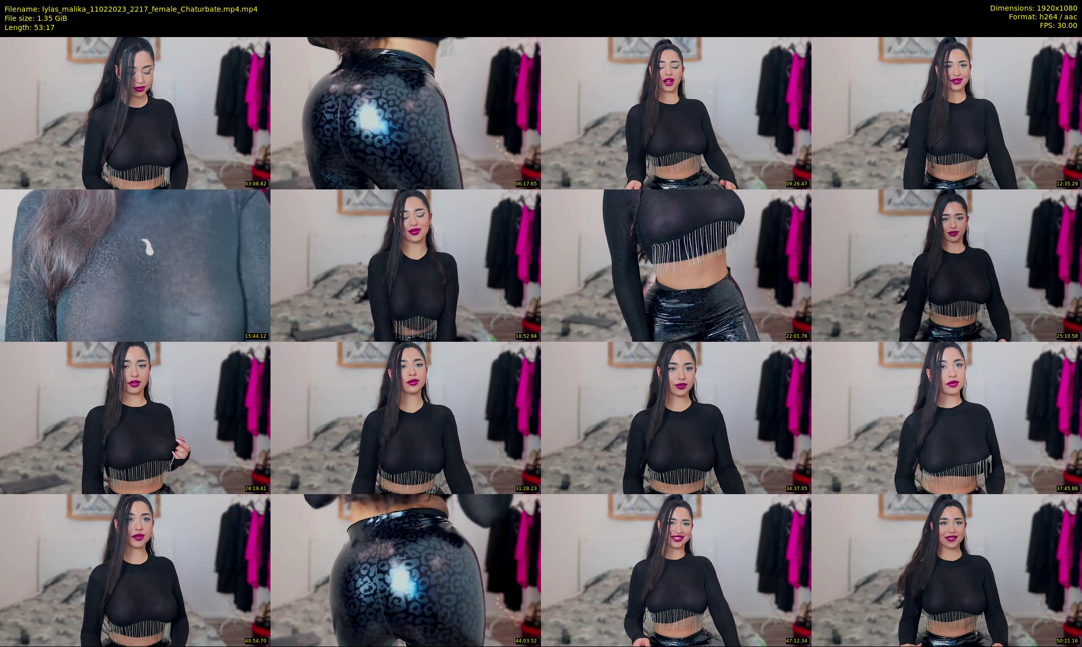 lylas_malika — 54 minute Chaturbate female cam show recording, 1080p, Feb 11, 2023