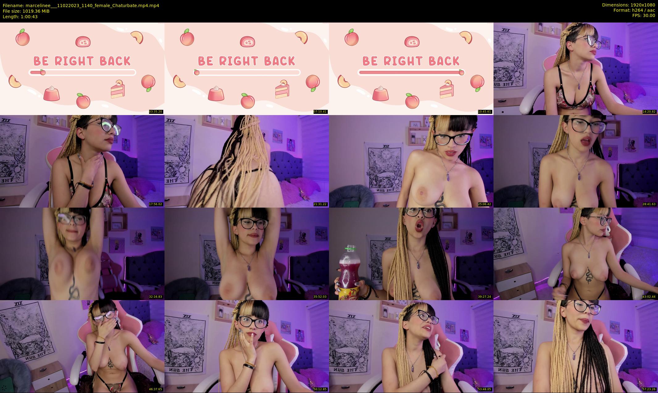 marcelinee__ — 61 minute Chaturbate female cam show recording, 1080p, Feb 11, 2023