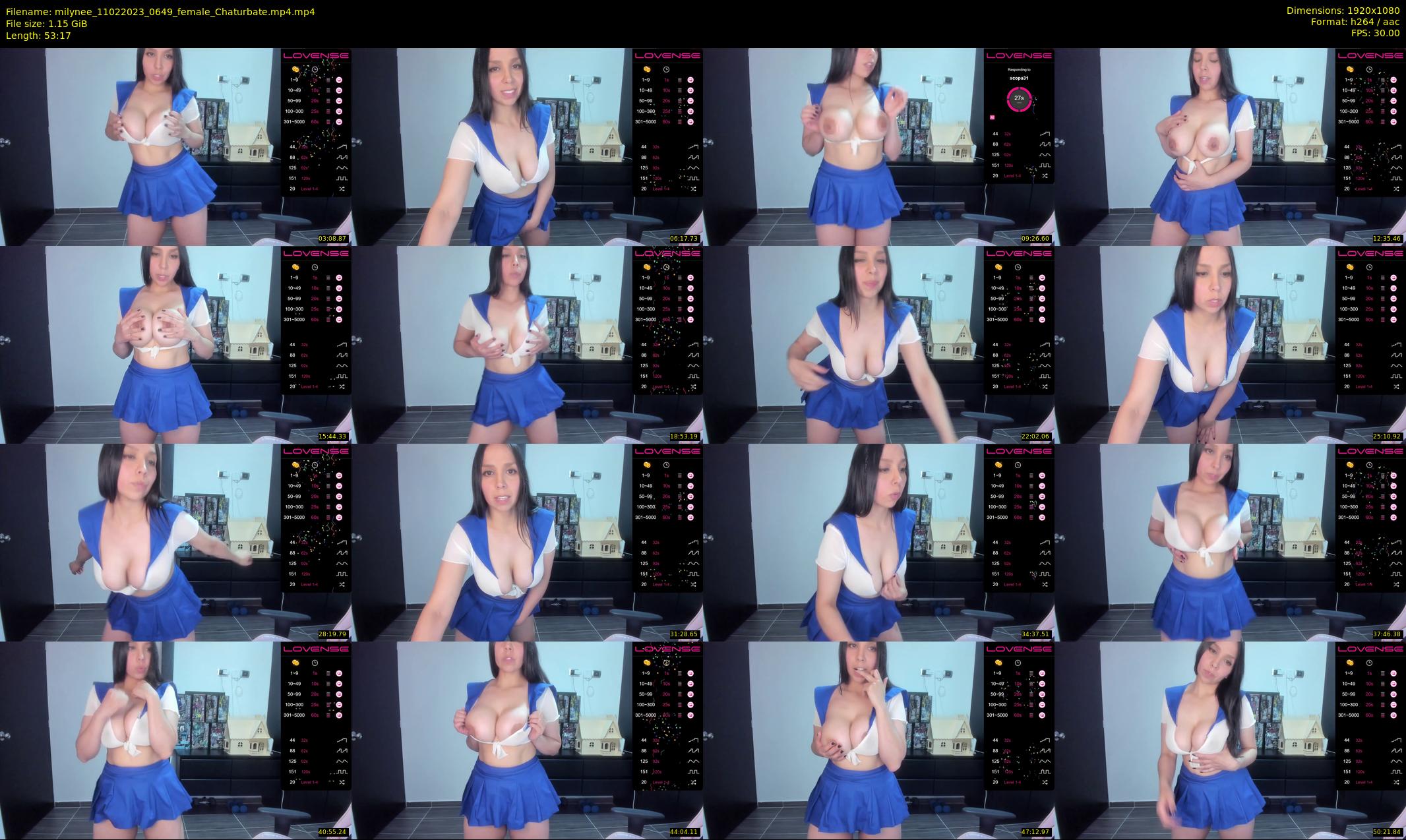 milynee — 54 minute Chaturbate female cam show recording, 1080p, Feb 11, 2023