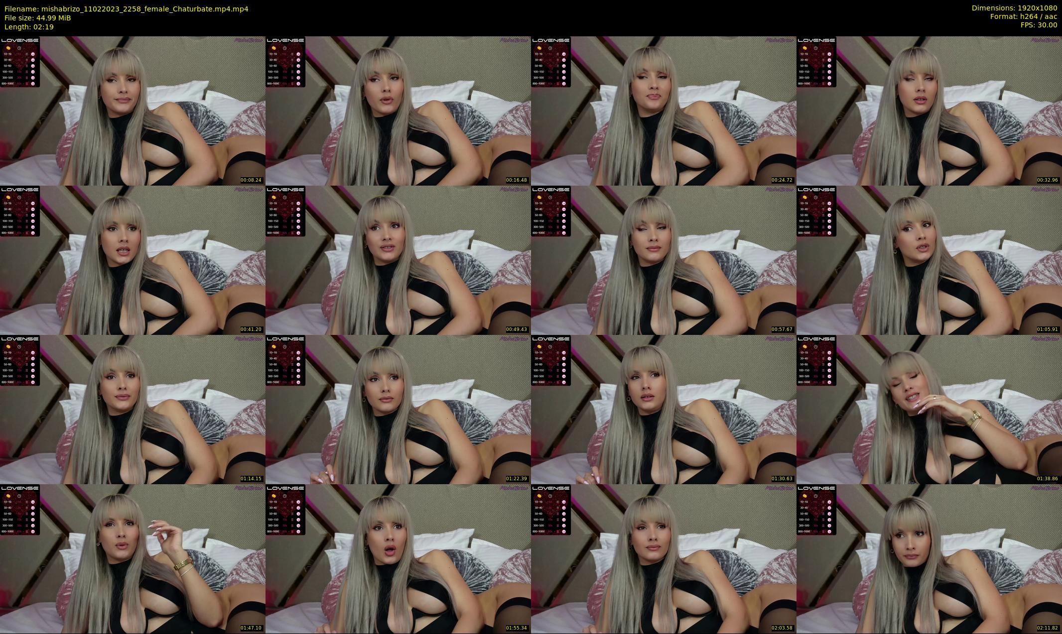 mishabrizo — 3 minute Chaturbate female cam show recording, 1080p, Feb 11, 2023