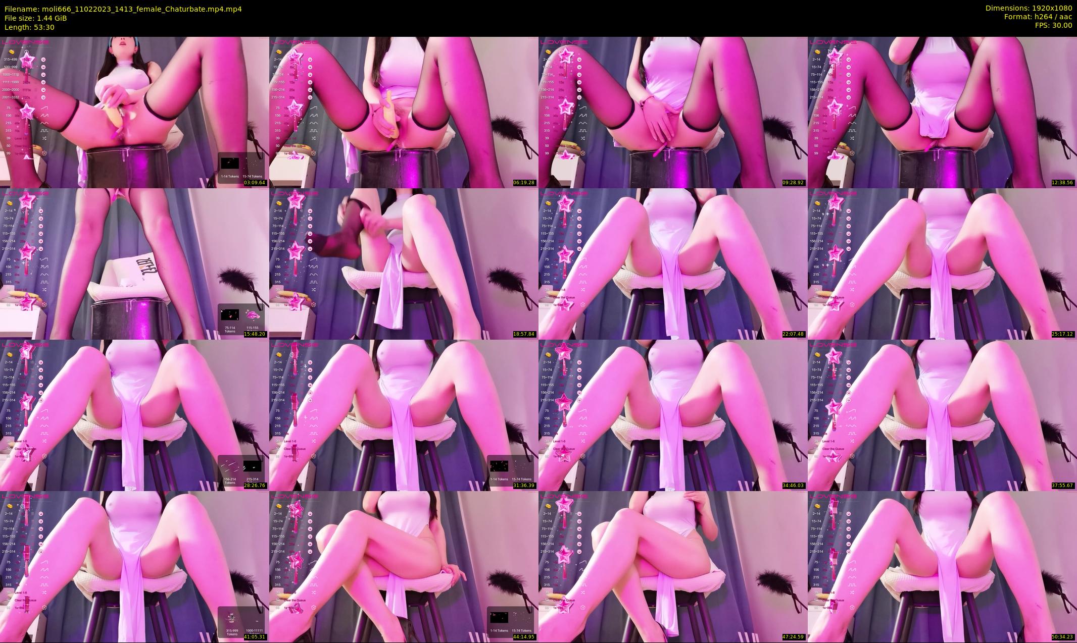 moli666 — 54 minute Chaturbate female cam show recording, 1080p, Feb 11, 2023