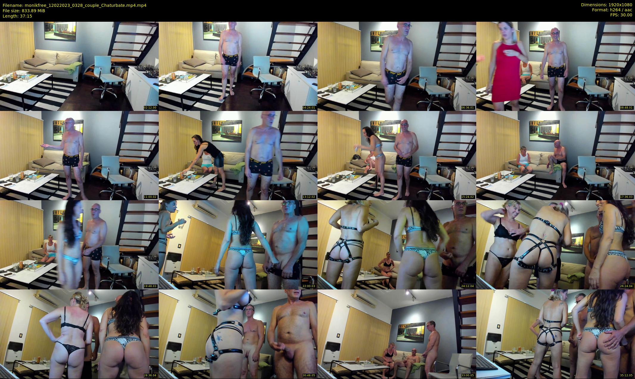 monikfree — 38 minute Chaturbate couple cam show recording, 1080p, Feb 12, 2023