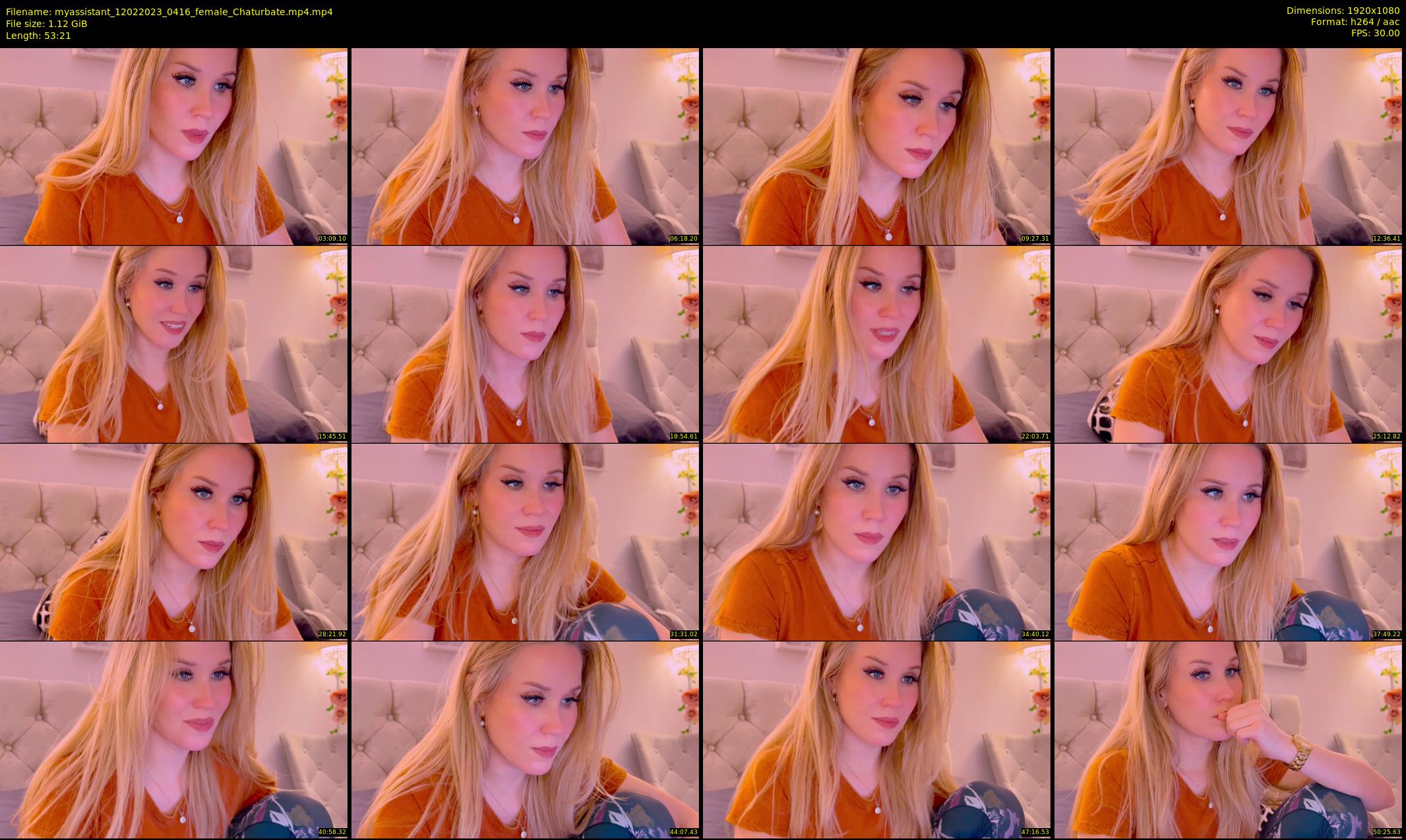 myassistant — 54 minute Chaturbate female cam show recording, 1080p, Feb 12, 2023