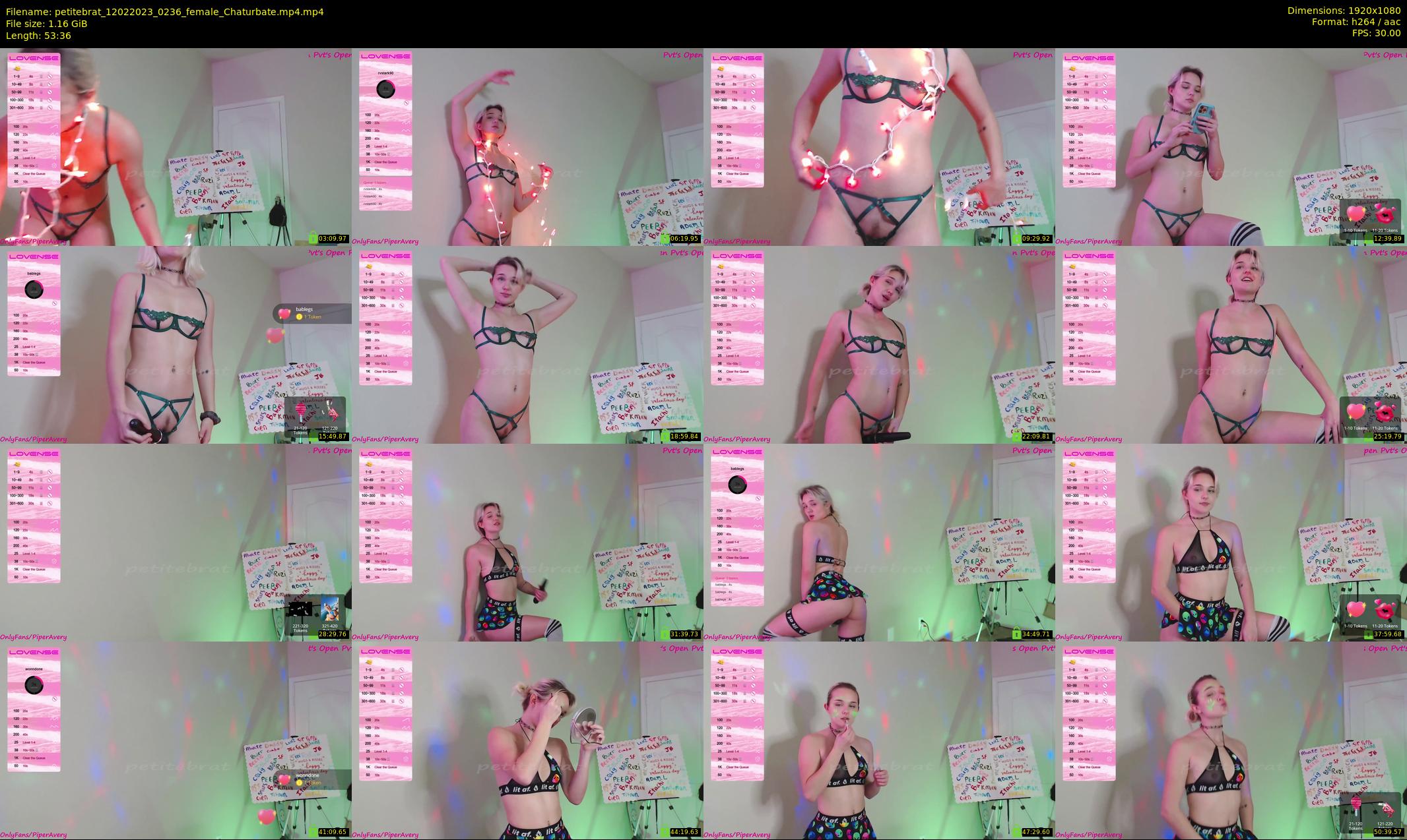petitebrat — 54 minute Chaturbate female cam show recording, 1080p, Feb 12, 2023