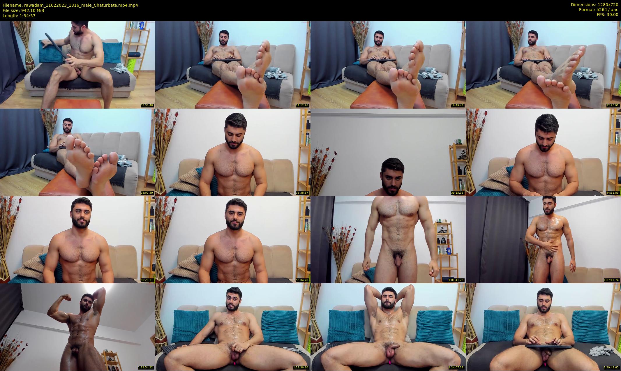 rawadam — 95 minute Chaturbate male cam show recording, 720p, Feb 11, 2023