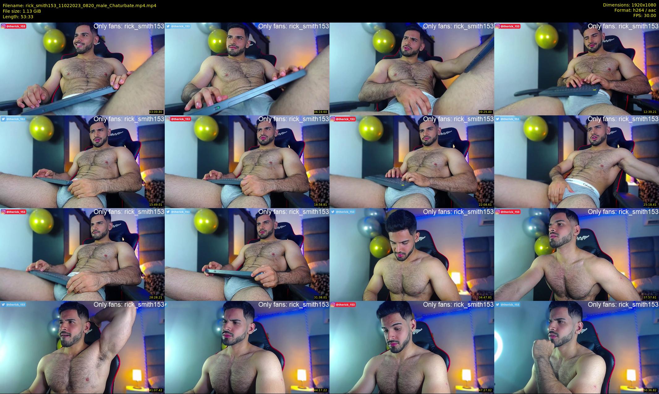 rick_smith153 — 54 minute Chaturbate male cam show recording, 1080p, Feb 11, 2023