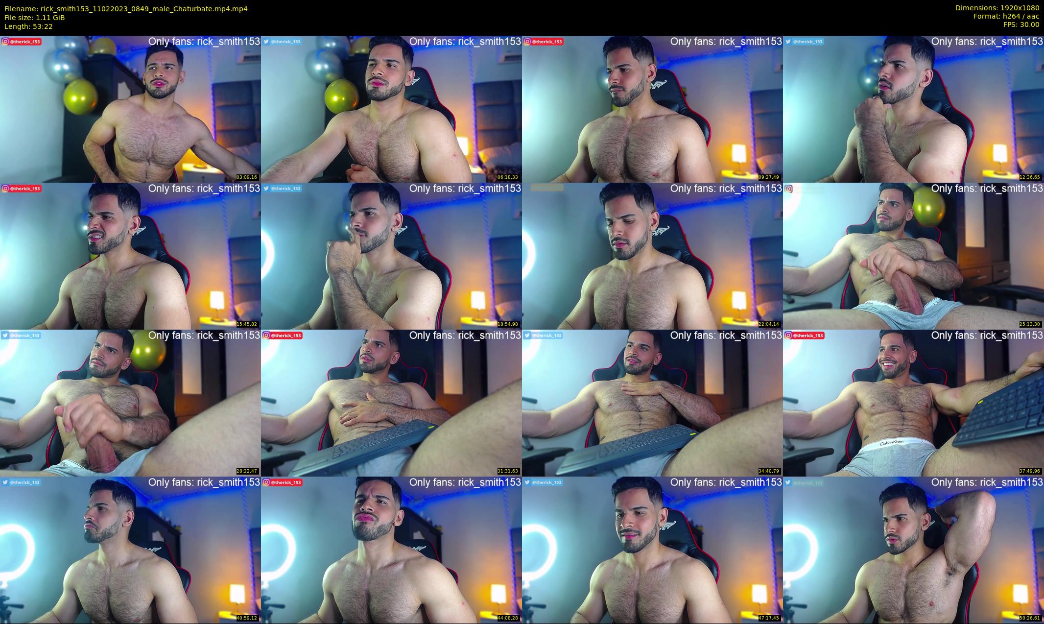 rick_smith153 — 54 minute Chaturbate male cam show recording, 1080p, Feb 11, 2023