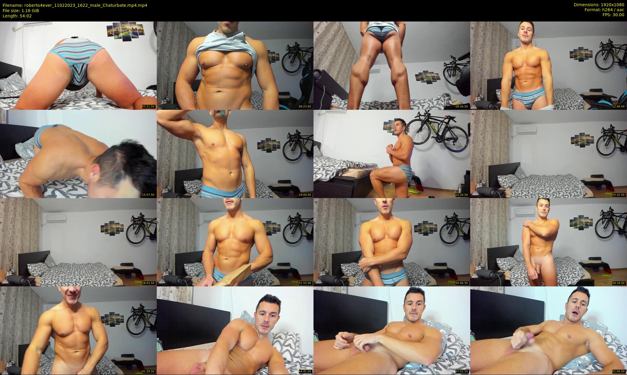 roberto4ever — 55 minute Chaturbate male cam show recording, 1080p, Feb 11, 2023