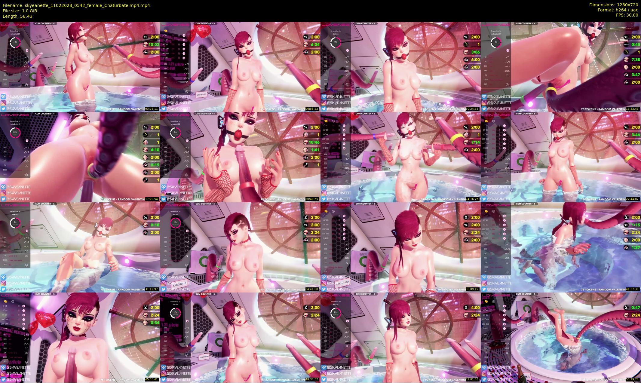 skyeanette — 59 minute Chaturbate female cam show recording, 720p, Feb 11, 2023