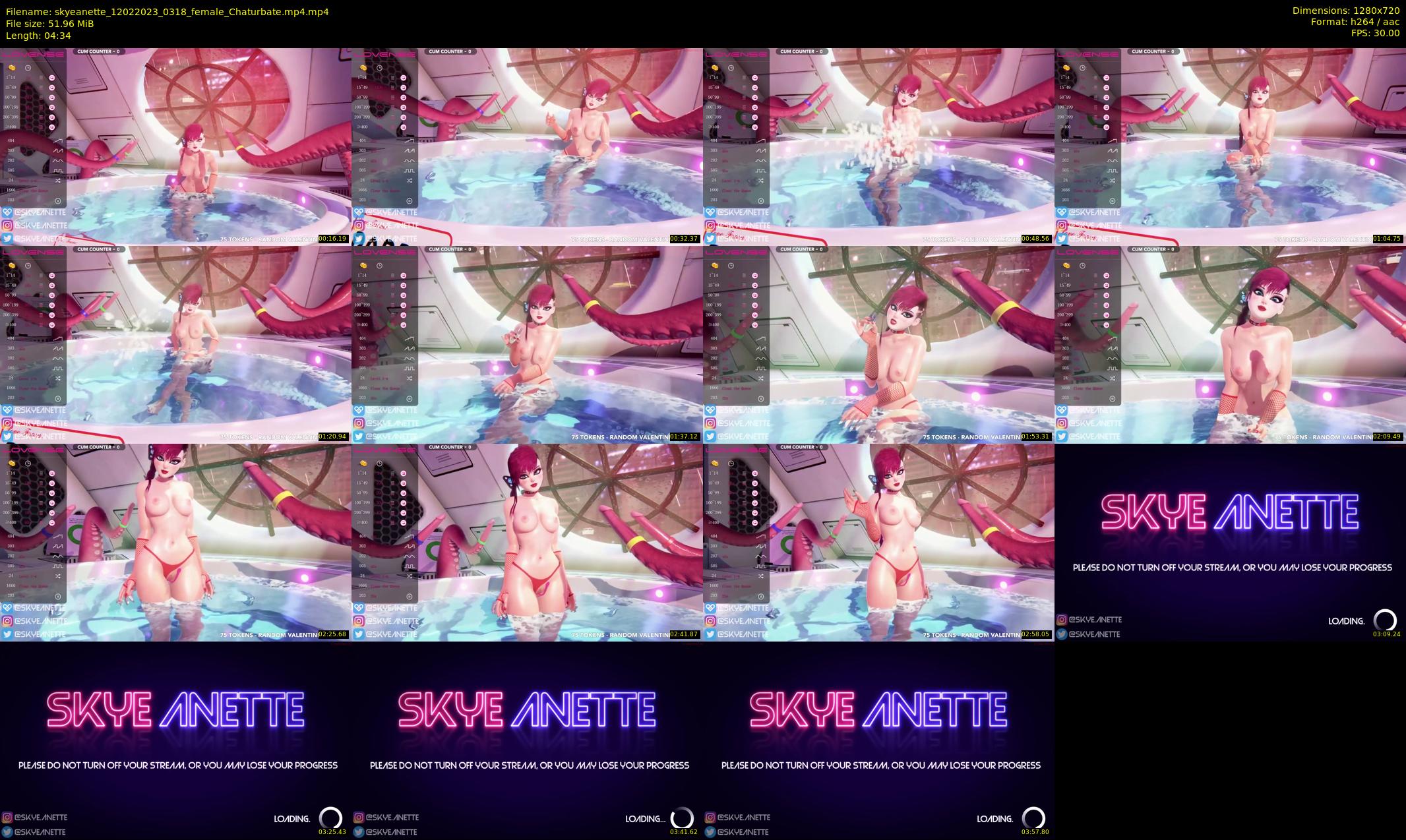 skyeanette — 5 minute Chaturbate female cam show recording, 720p, Feb 12, 2023