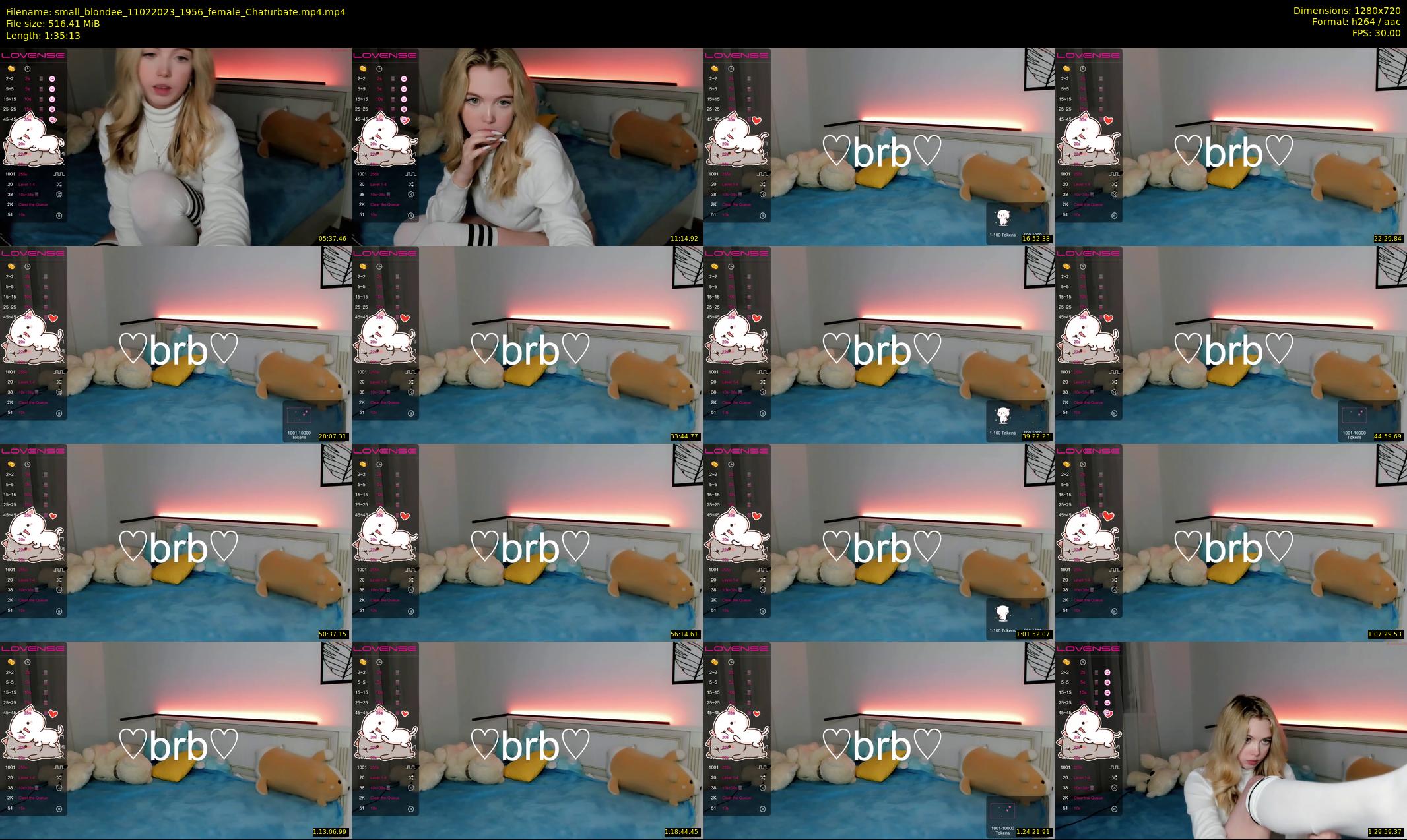 small_blondee — 96 minute Chaturbate female cam show recording, 720p, Feb 11, 2023