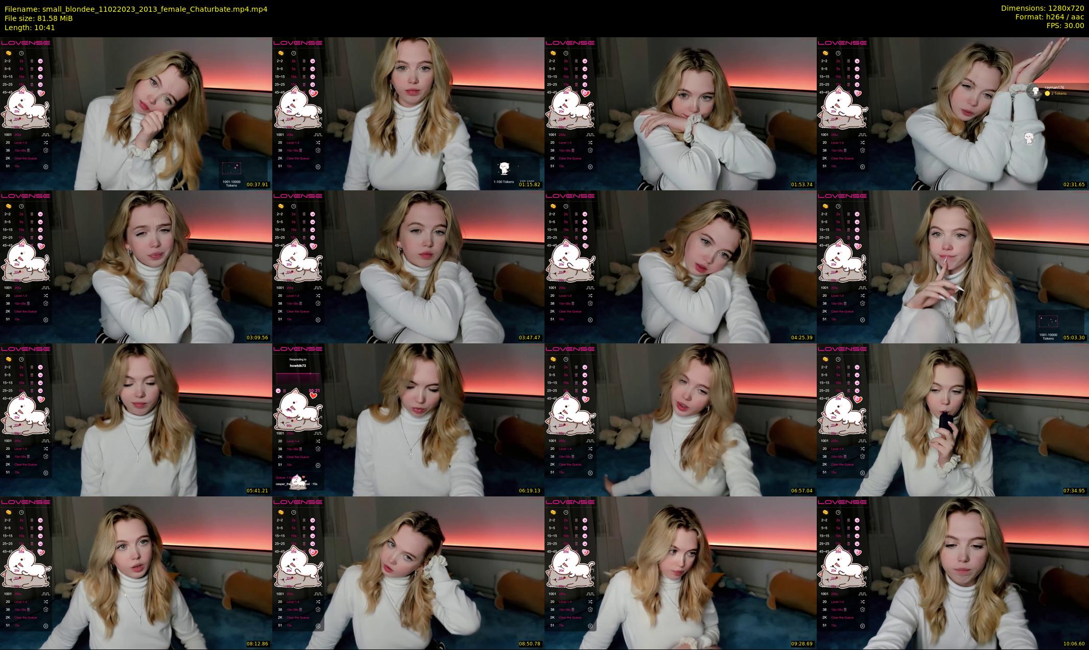 small_blondee — 11 minute Chaturbate female cam show recording, 720p, Feb 11, 2023