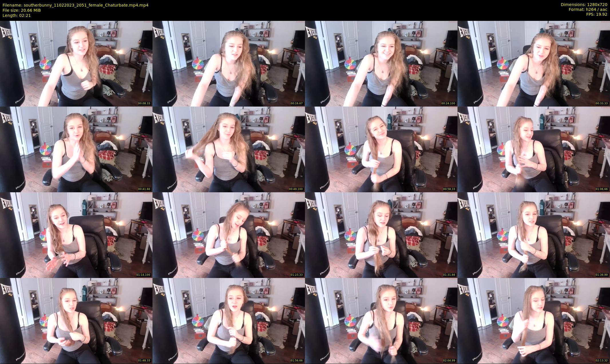 southerbunny — 3 minute Chaturbate female cam show recording, 720p, Feb 11, 2023