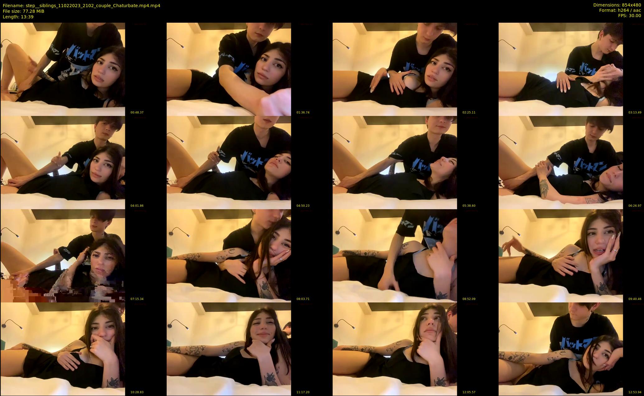 step__siblings — 14 minute Chaturbate couple cam show recording, 480p, Feb 11, 2023