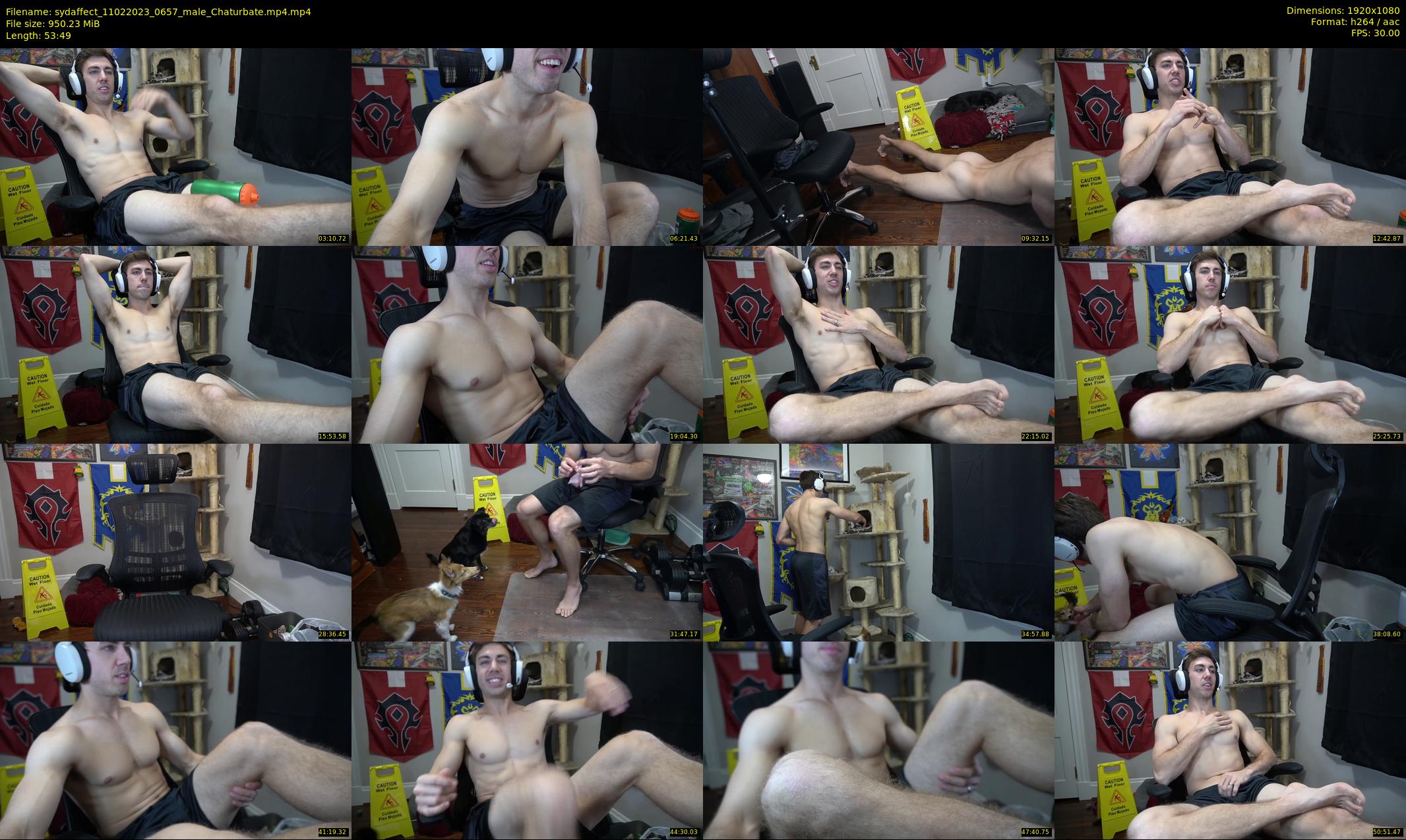 sydaffect — 54 minute Chaturbate male cam show recording, 1080p, Feb 11, 2023
