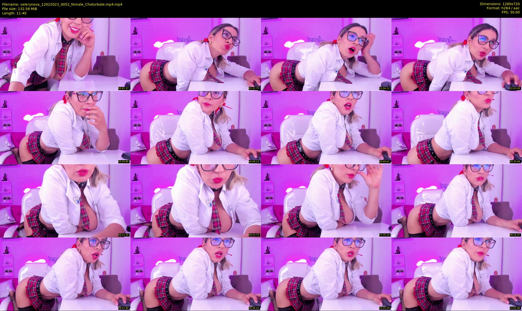valerynova — 12 minute Chaturbate female cam show recording, 720p, Feb 12, 2023