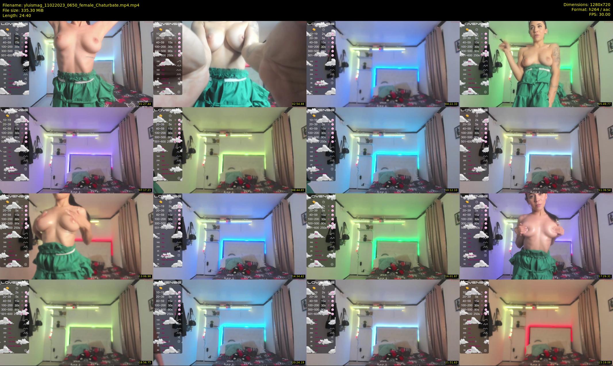 yluismag — 25 minute Chaturbate female cam show recording, 720p, Feb 11, 2023